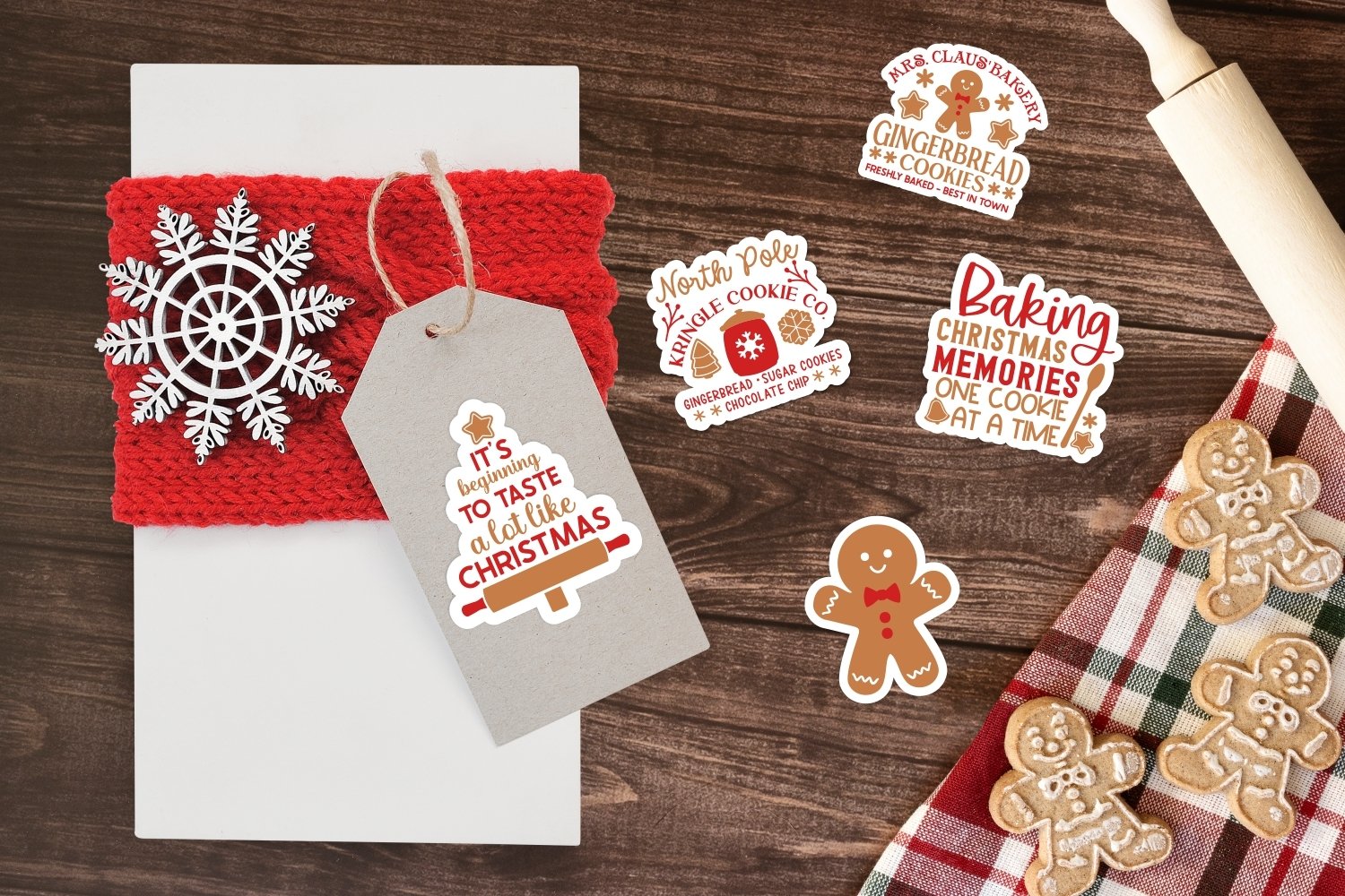 Christmas baking stickers | Christmas sticker bundle 2