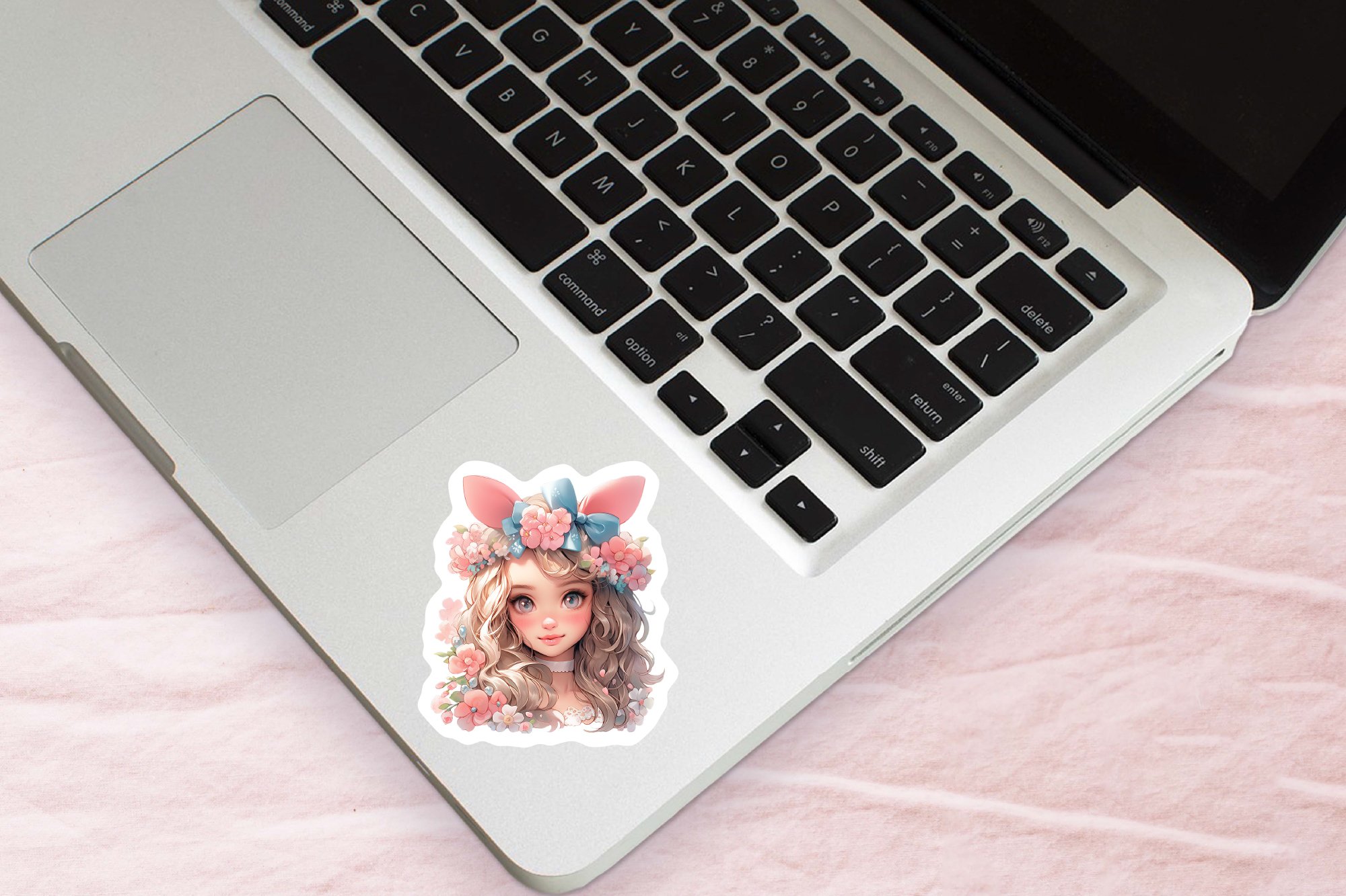 Easter Printable Stickers, Easter Bunny Girl Stickers Bundle 3