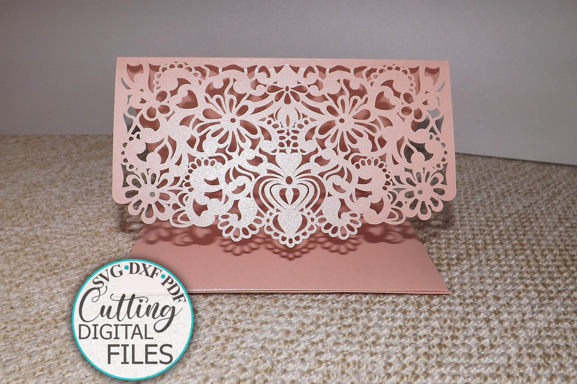 Trifold Favor Box Place Card Table Number svg Cricut Laser 2