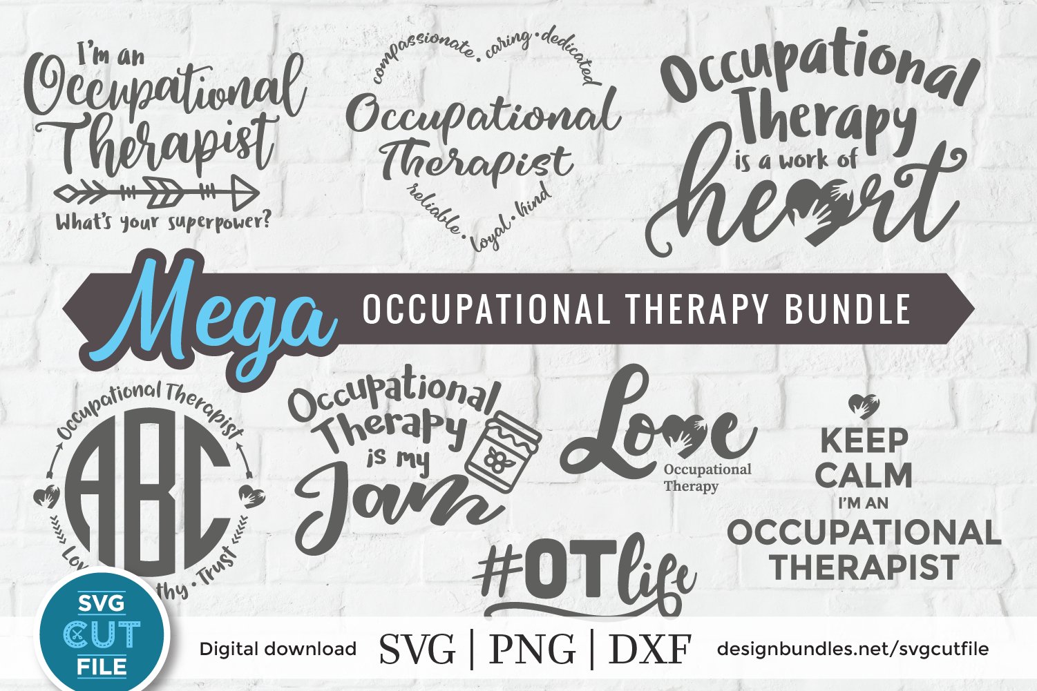 Occupational therapist svg bundle, occupational therapy svg
