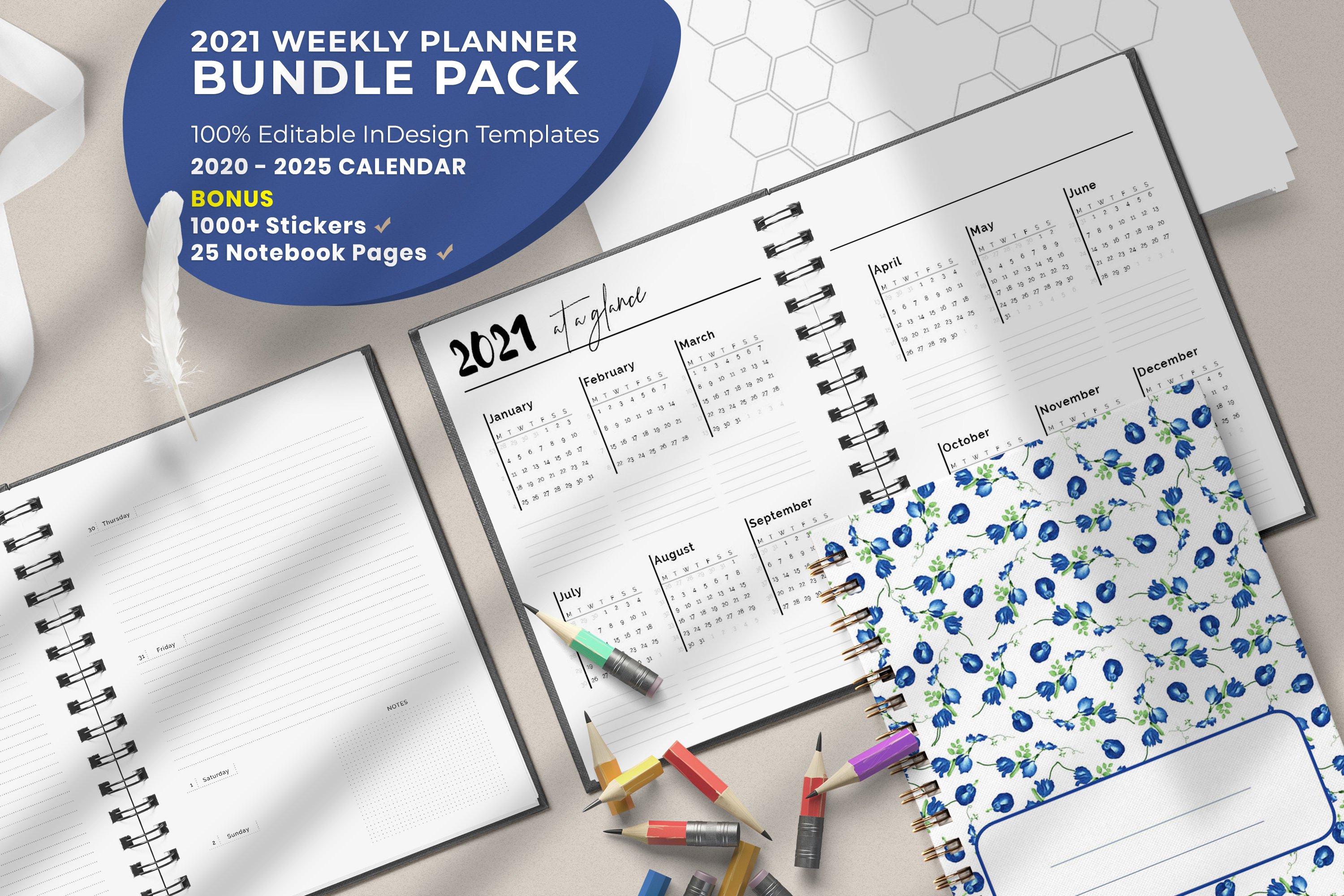 2021 Weekly Planner Bundle Pack