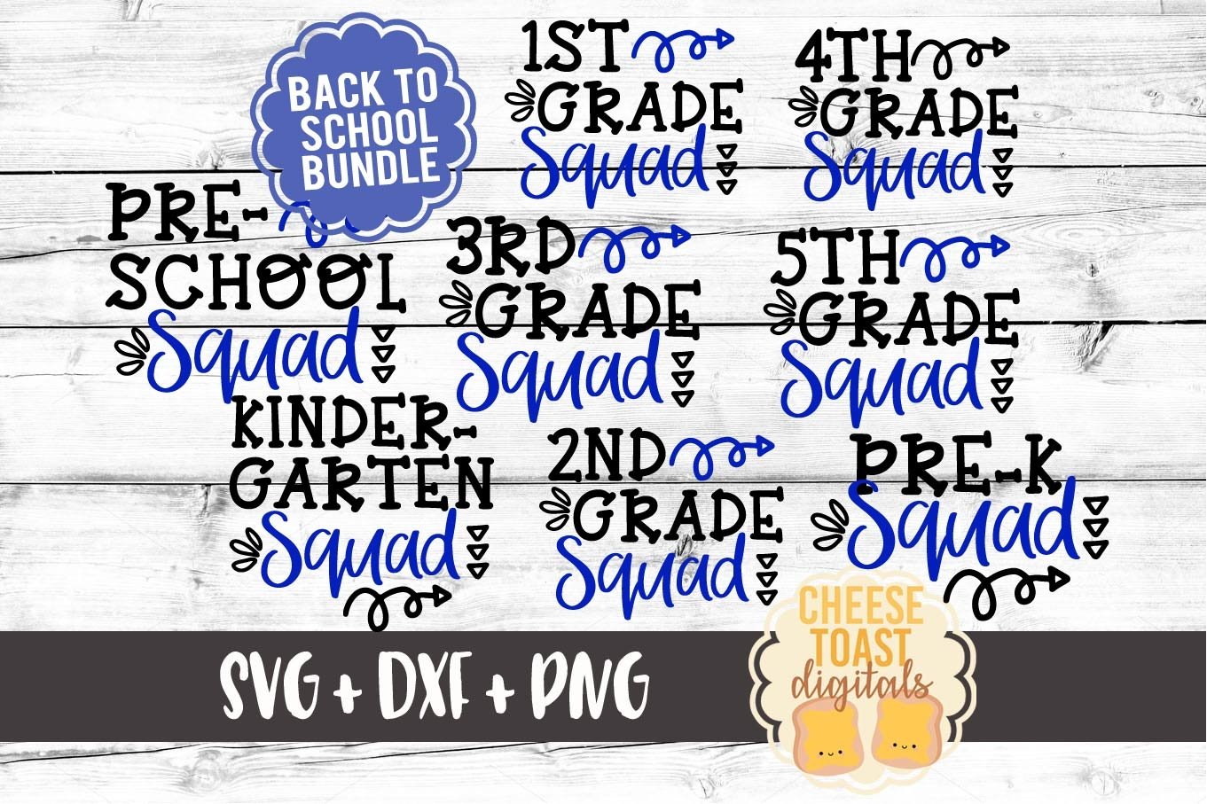 Back to School Squad Bundle - First Day of School SVG Files