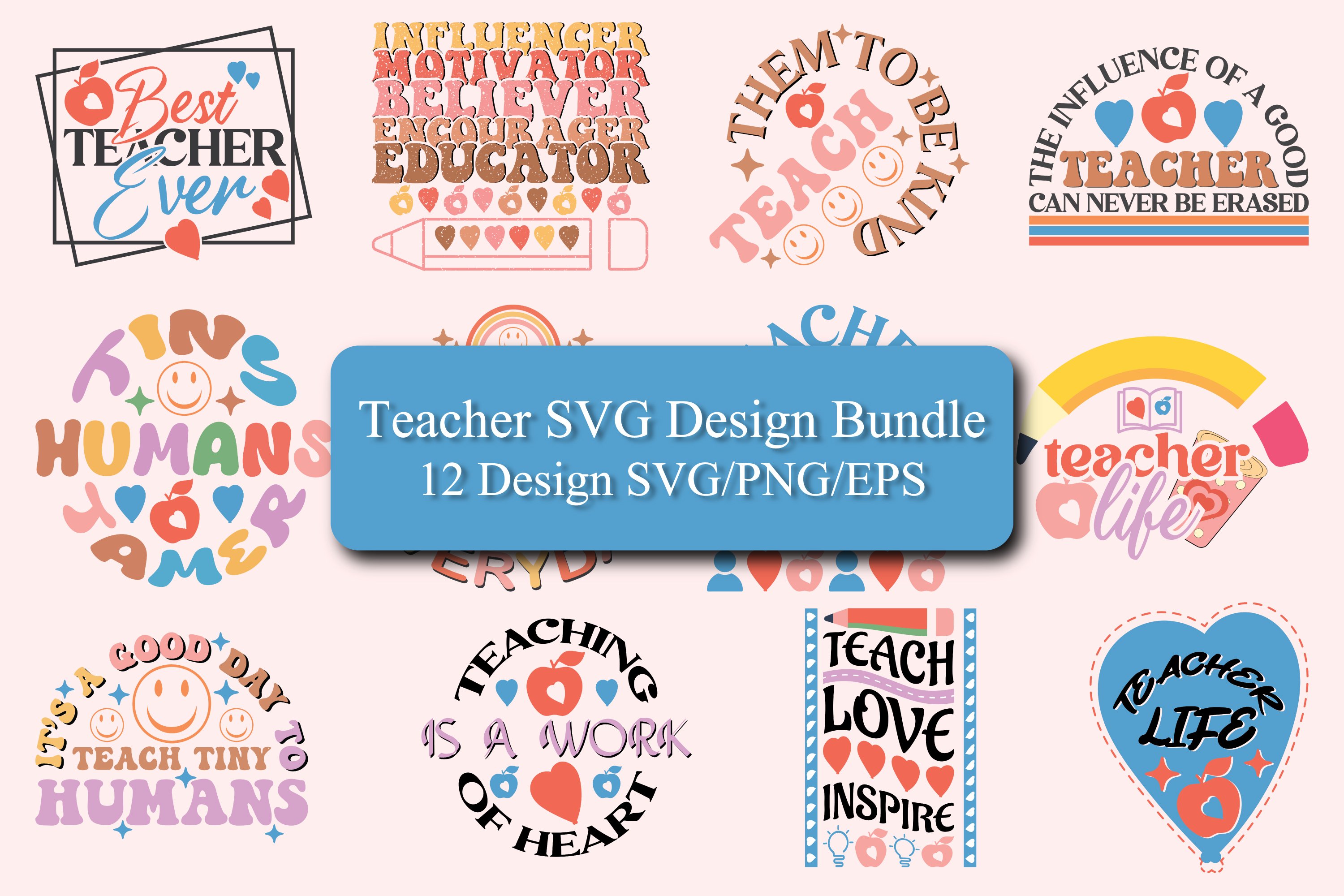 Teacher SVG-PNG Design Bundle