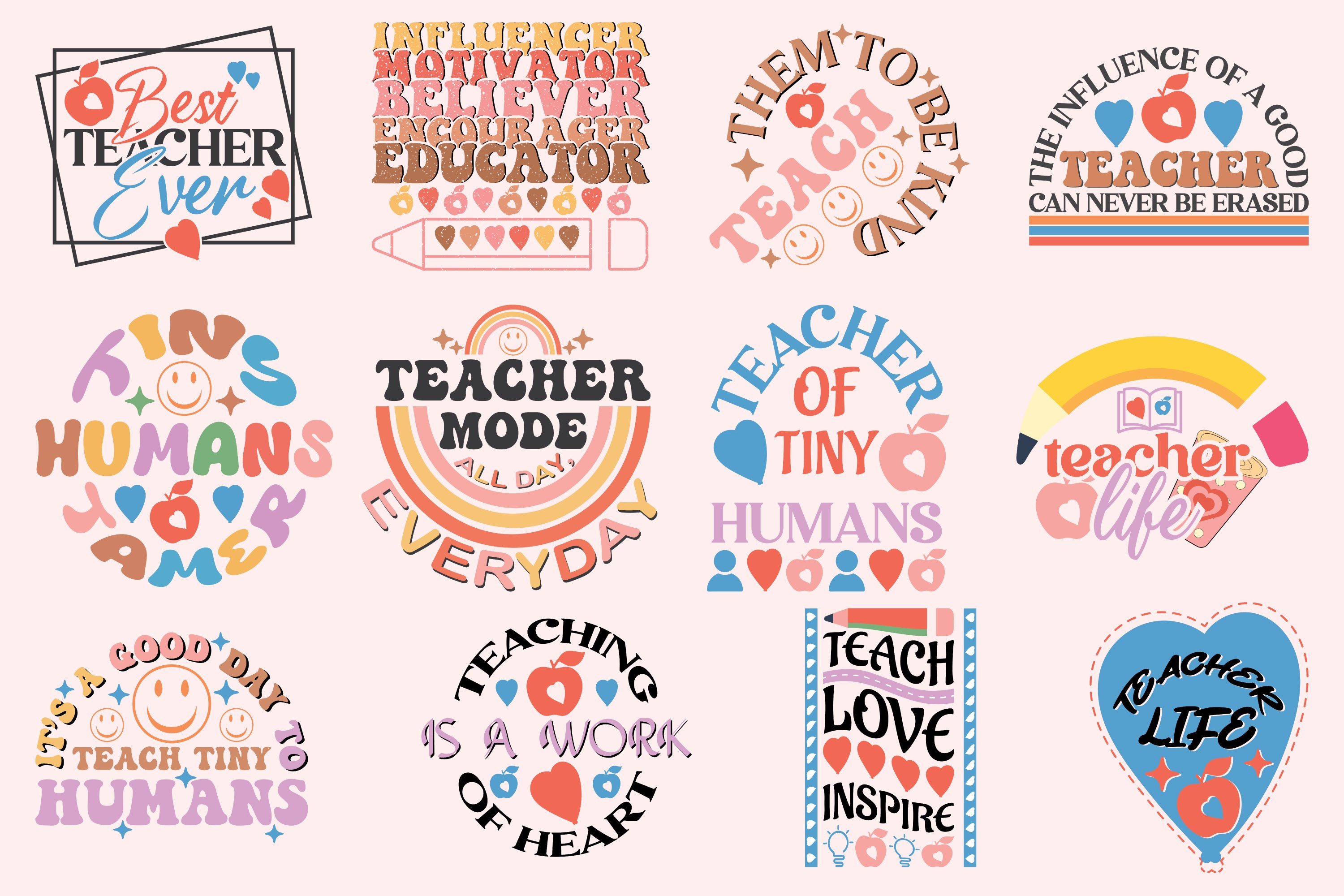 Teacher SVG-PNG Design Bundle 3