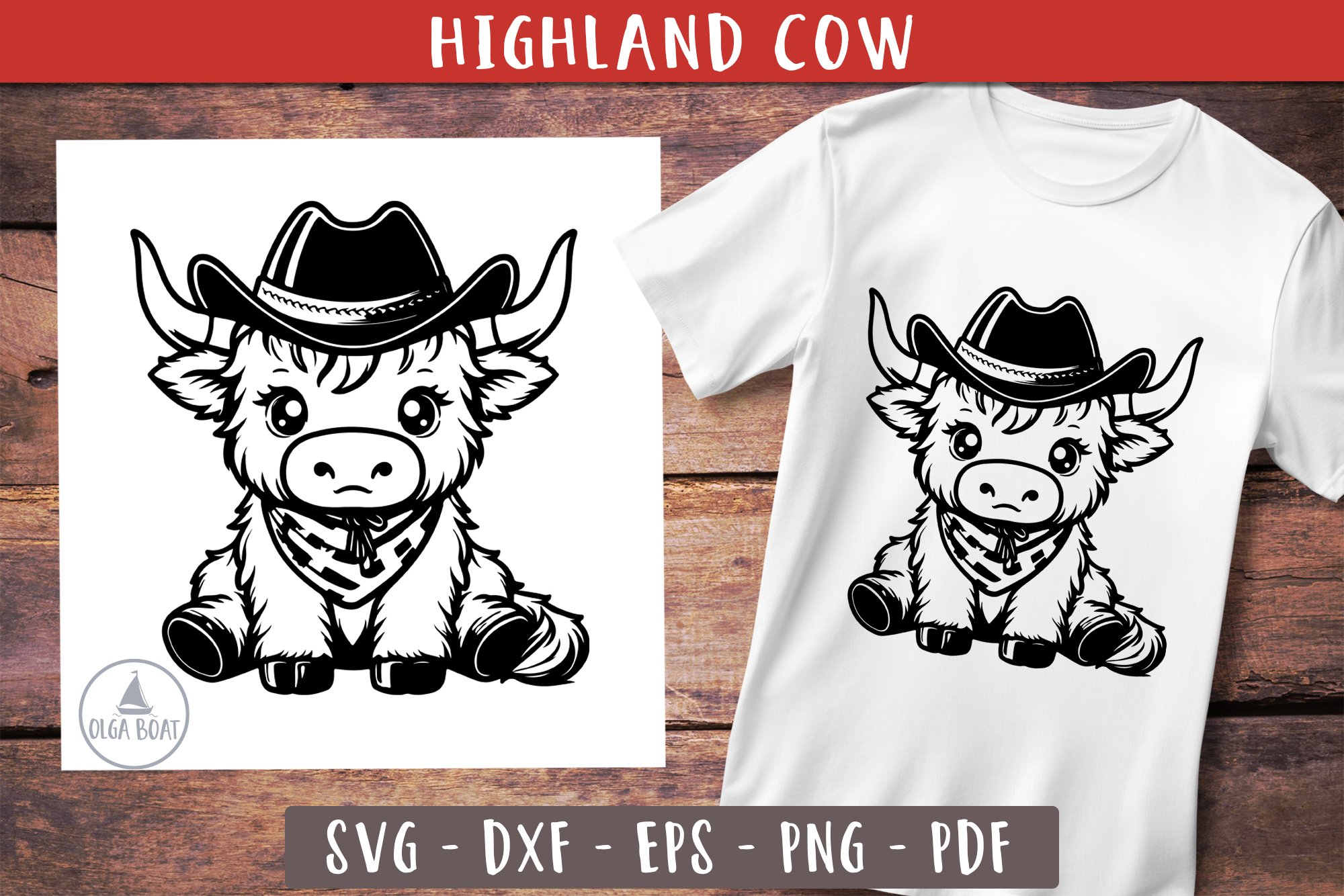 Baby highland cow svg | Cute Highland cow bundle 2