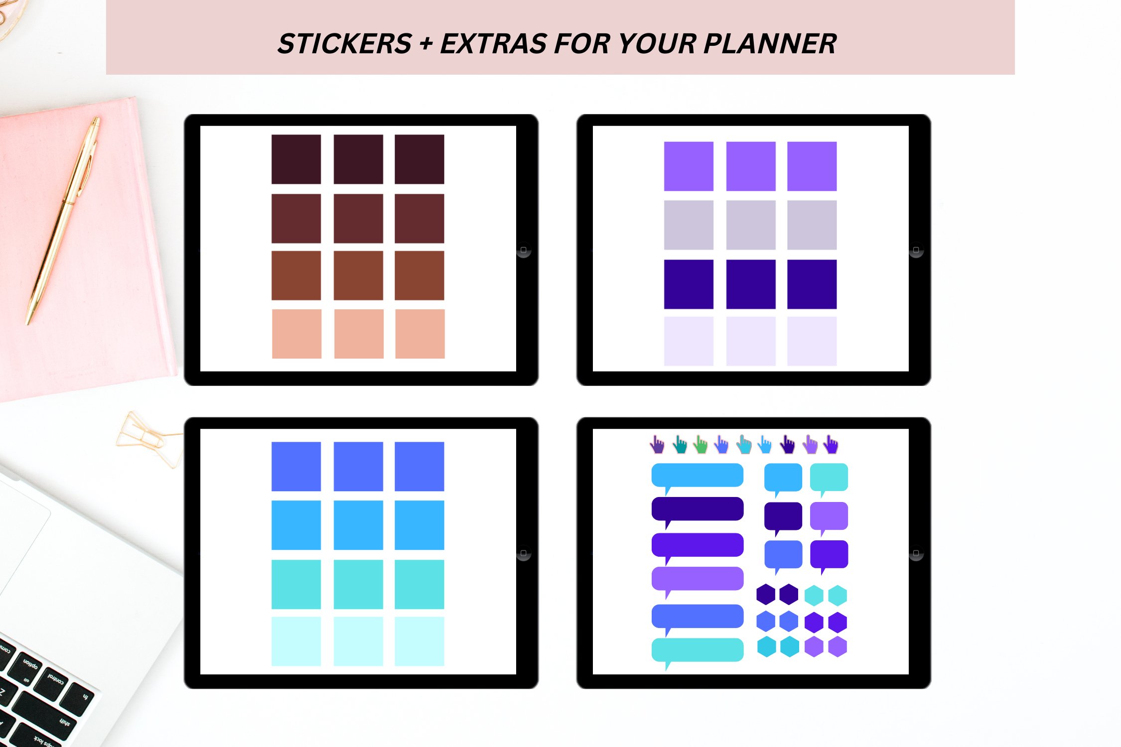 Daily Cute Digital Stickers for Fun Goodnotes 3