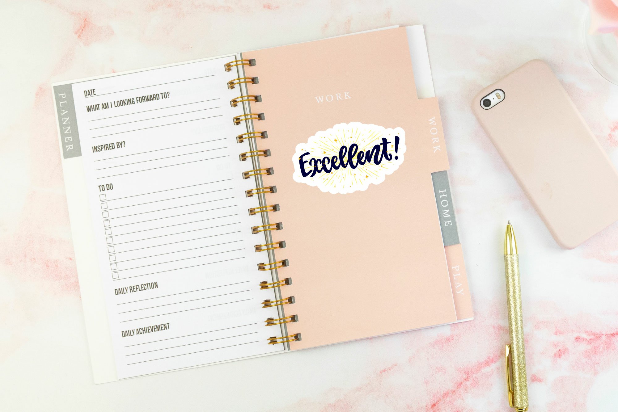 Motivational planner stickers. Motivational stickers. Praise 3