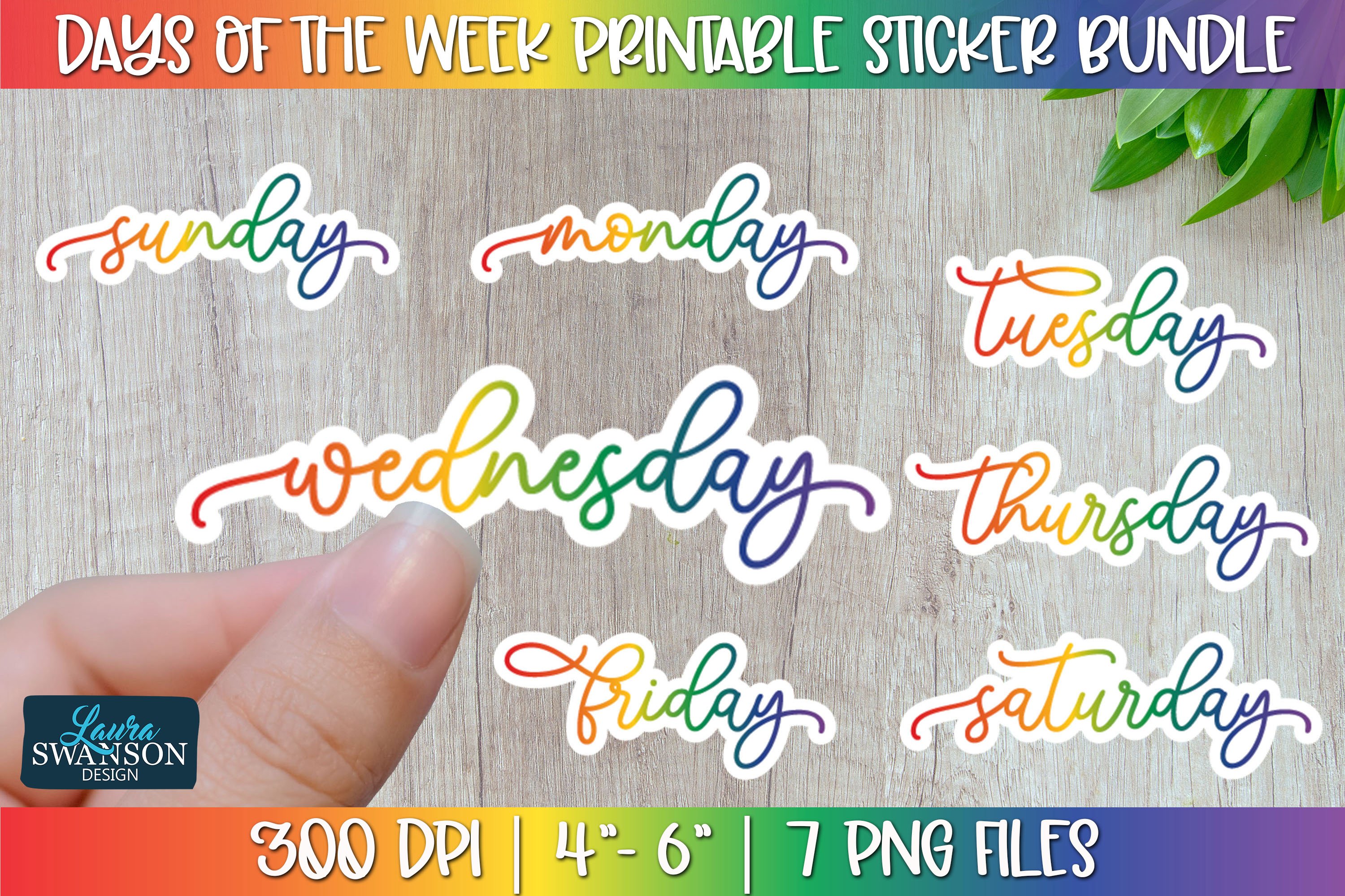 Days of the Week Sticker Bundle Volume 3| Sticker Set
