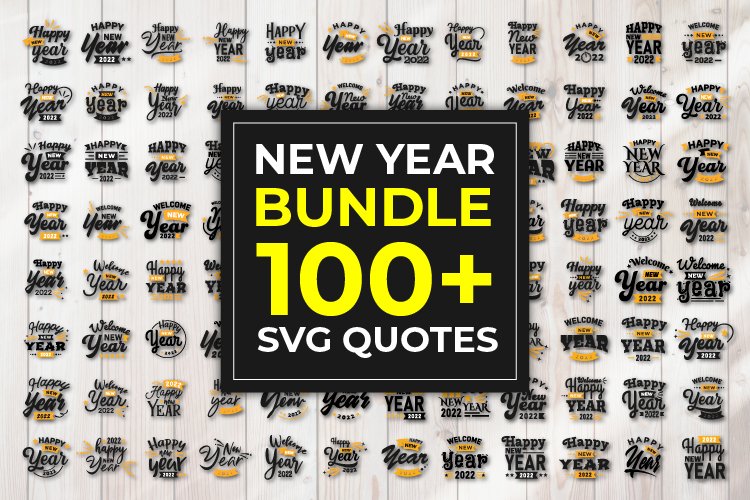 New Year Quotes Bundle SVG