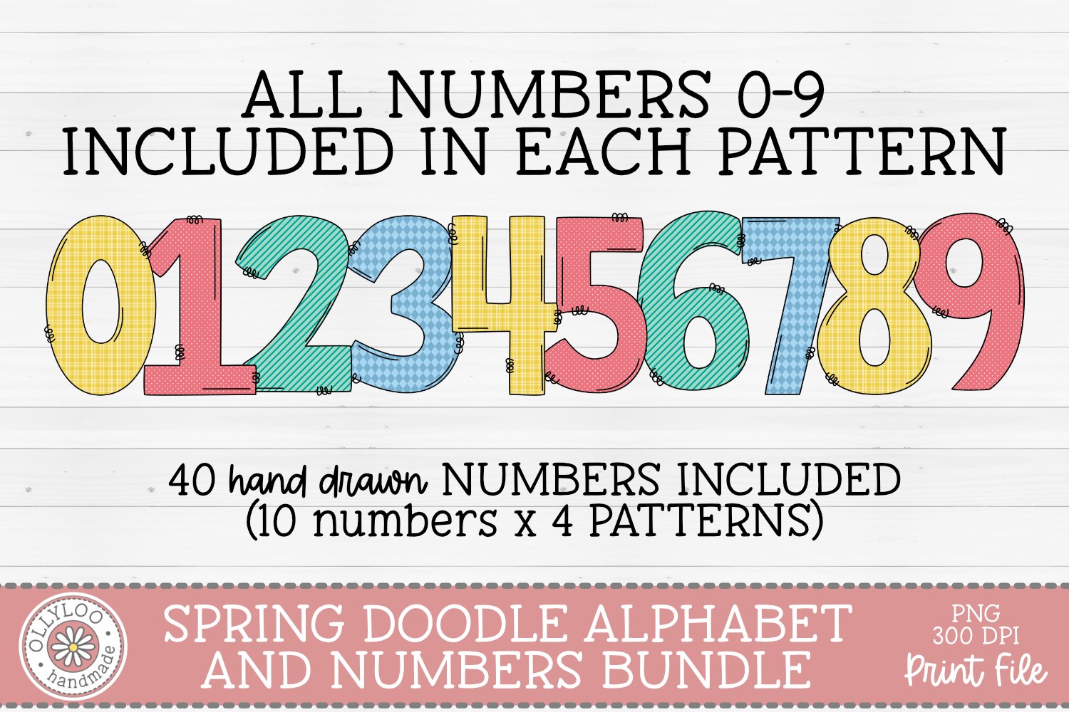 Mega Doodle Alphabet Bundle with Hand Drawn Clipart #1 3