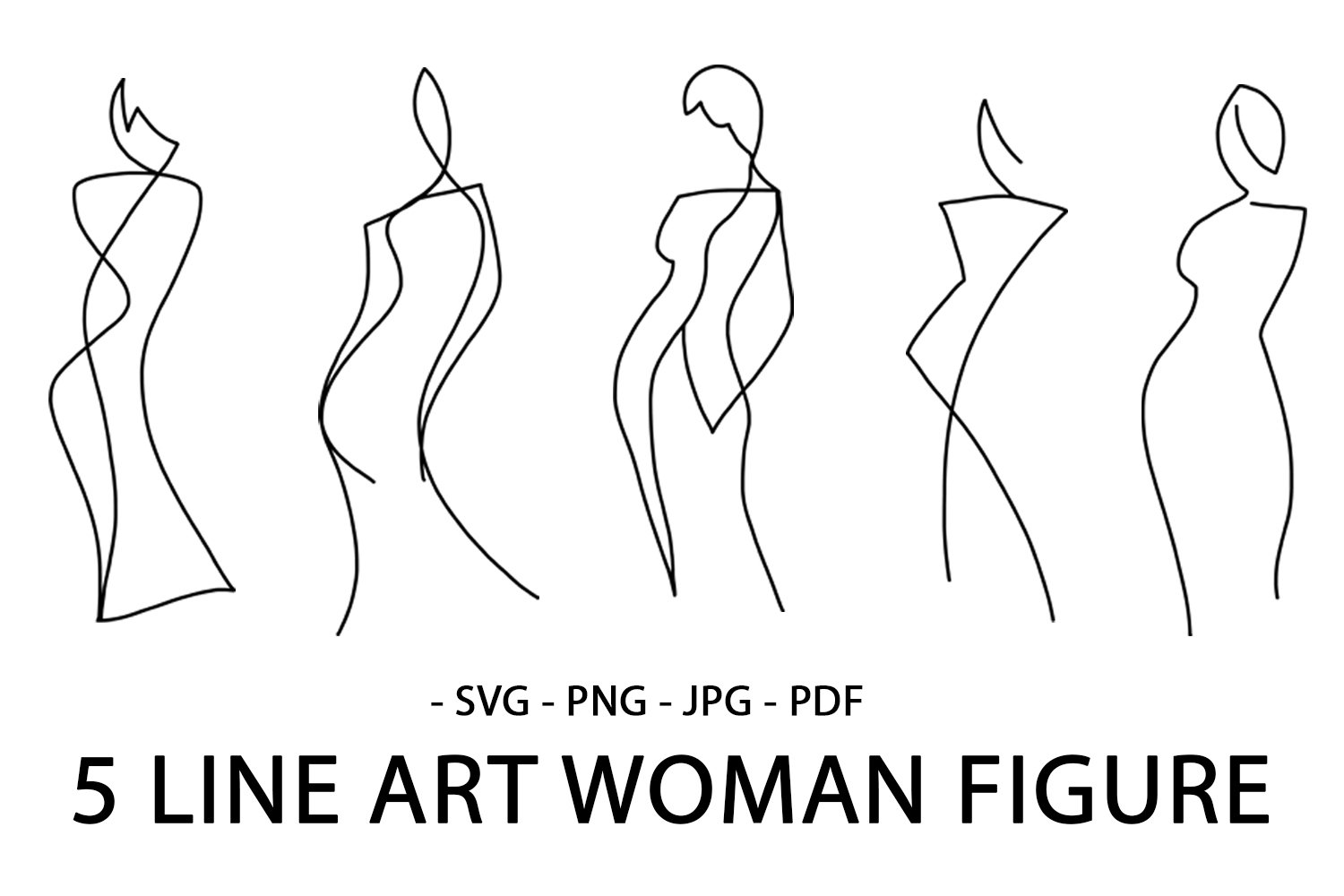 LINE ART WOMAN BODIES SET. ABSTRACT SINGLE LINE WOMAN.