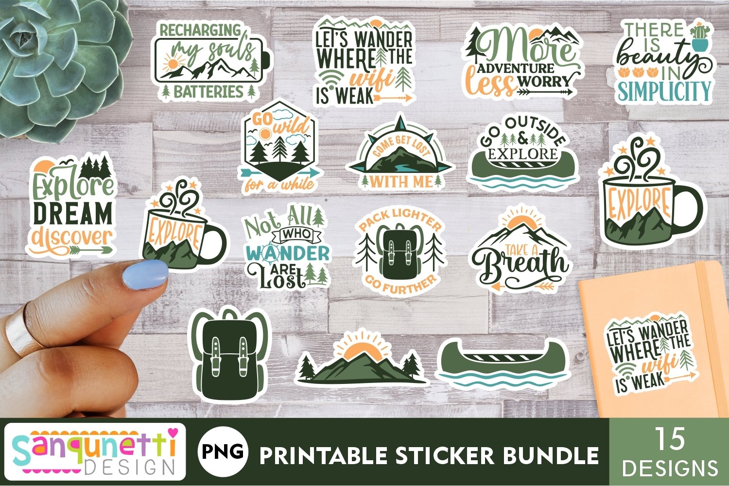Explore stickers | Adventure stickers