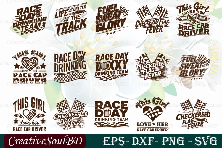 Racing Quotes SVG Cut File, Racing sayings Svg, Car racing