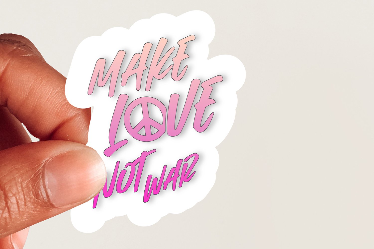 Set of 4 digital stickers - PNG and SVG - love retro pink 3