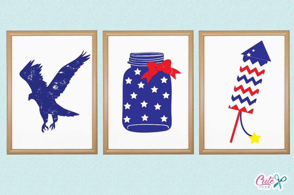 MONOGRAMS FRAMES  patriotic , 4th of July SVG,  patriotic cut file, freedom svg, USA svg 3