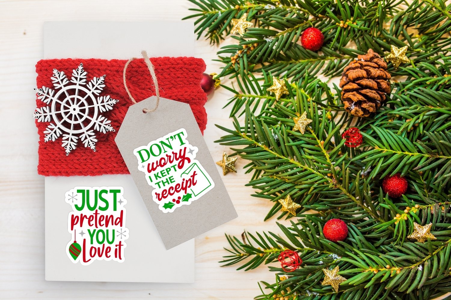 Sarcastic Christmas Stickers | Christmas packaging stickers 2