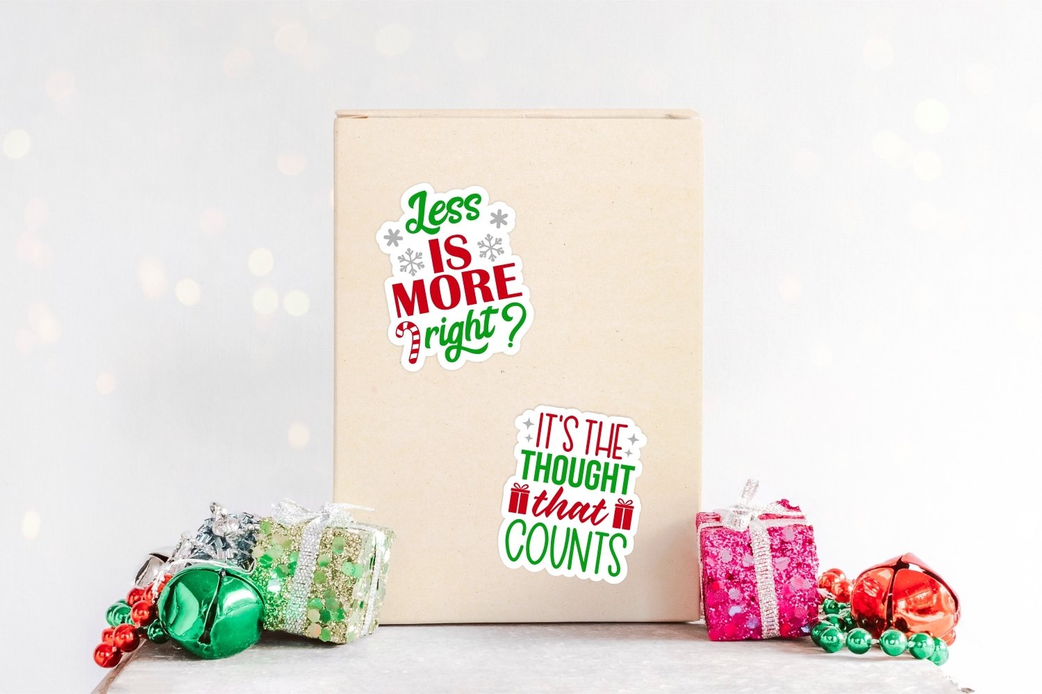 Sarcastic Christmas Stickers | Christmas packaging stickers 3