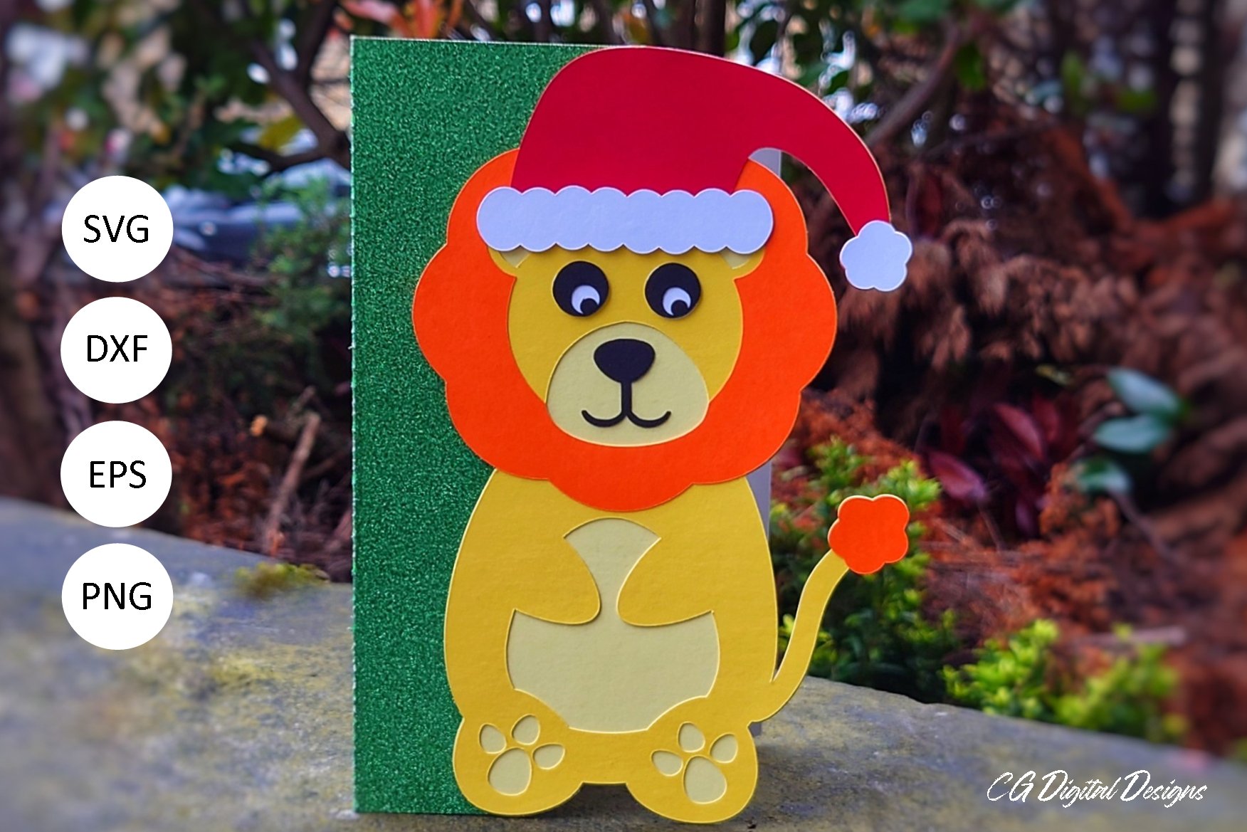 Santa Animal Christmas Card Bundle - SVG 3