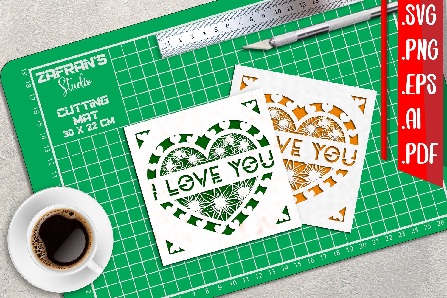 I Love You Cards Bundle svg eps png ai pdf 2