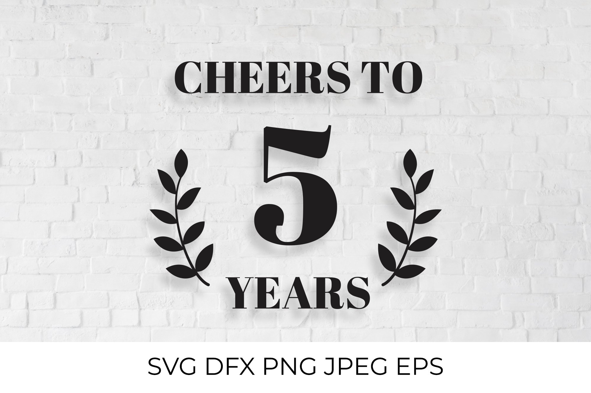 Birthday / Anniversary SVG bundle Cheers to Years 2