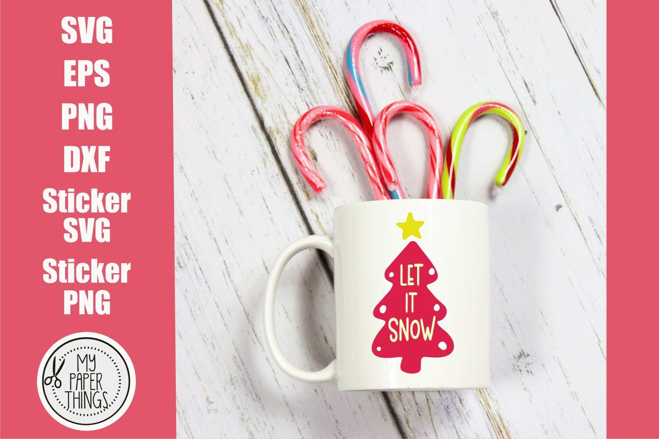 Christmas Stickers Bundle | Christmas Tree SVG Bundle 3