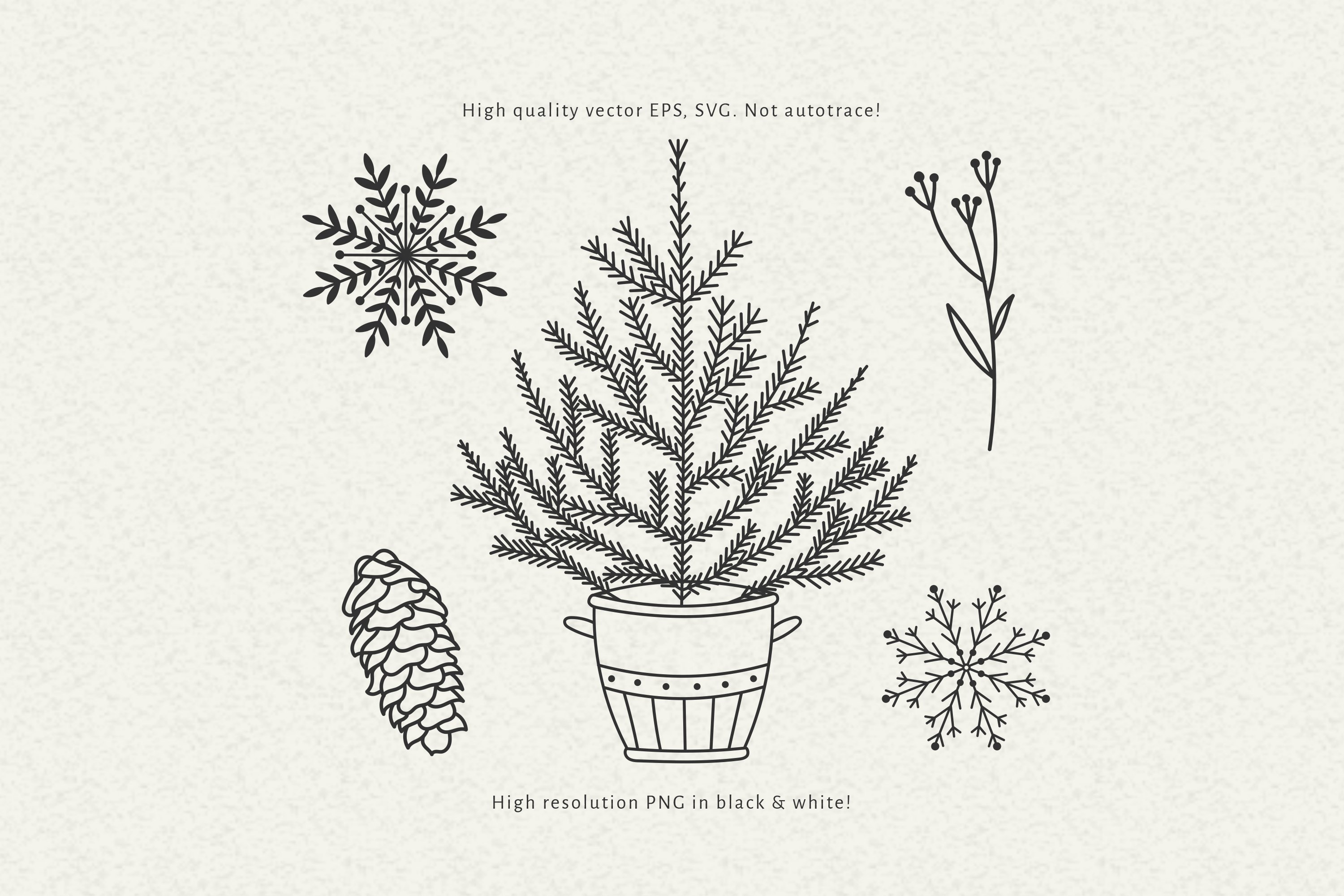 Scandinavian Christmas Svg Bundle, Christmas Svg Clipart 3
