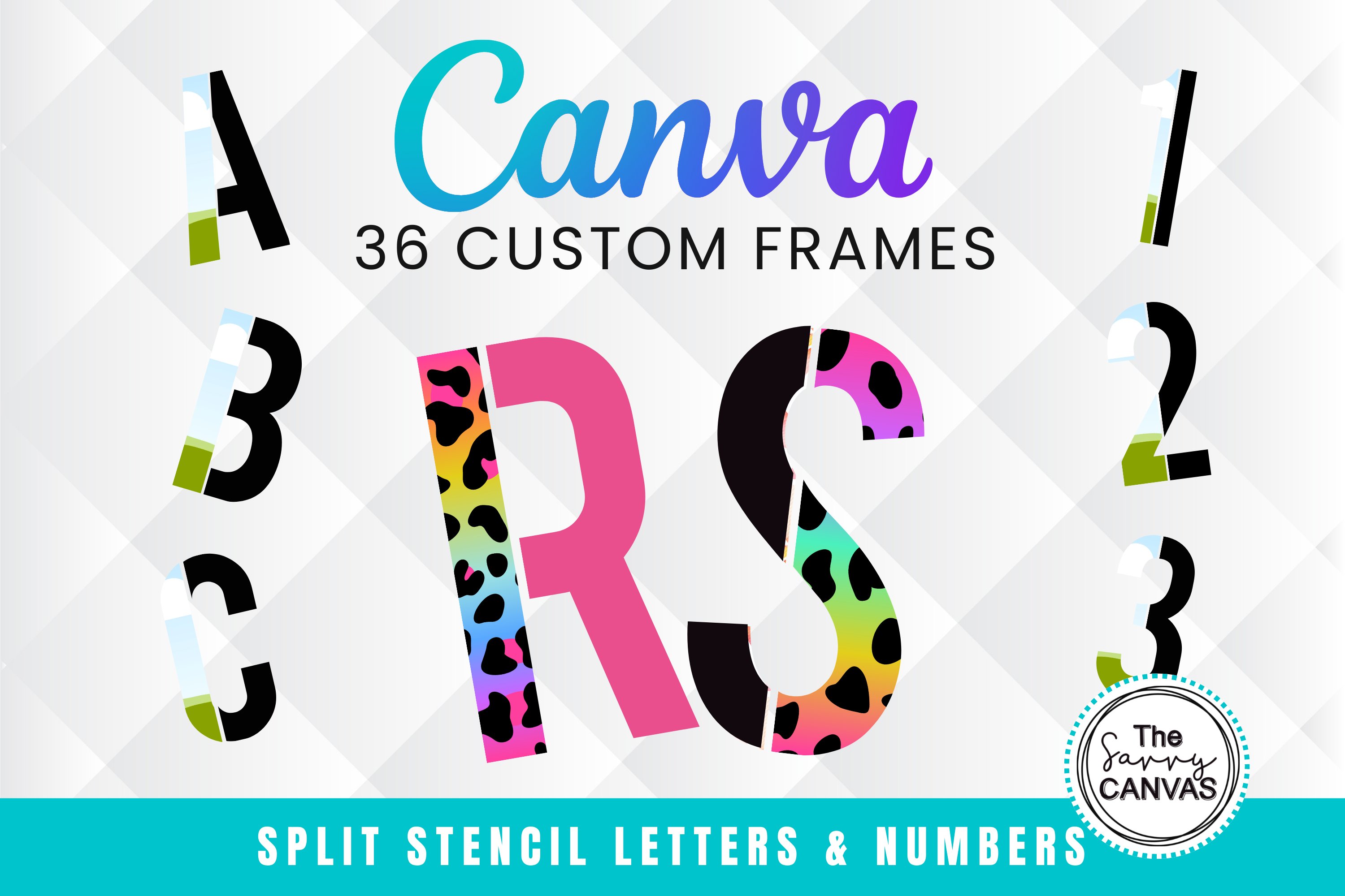 Alphabet Sets Fill your own Canva Frames 2