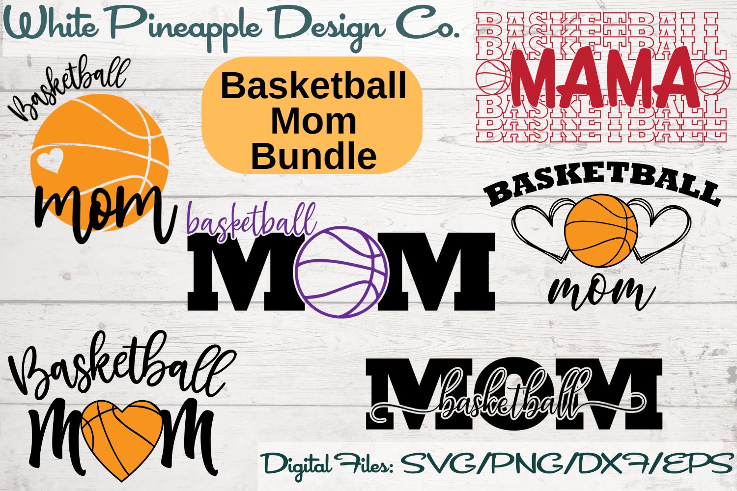 Basketball Mom SVG Bundle, Retro Basketball SVG, Cut Files