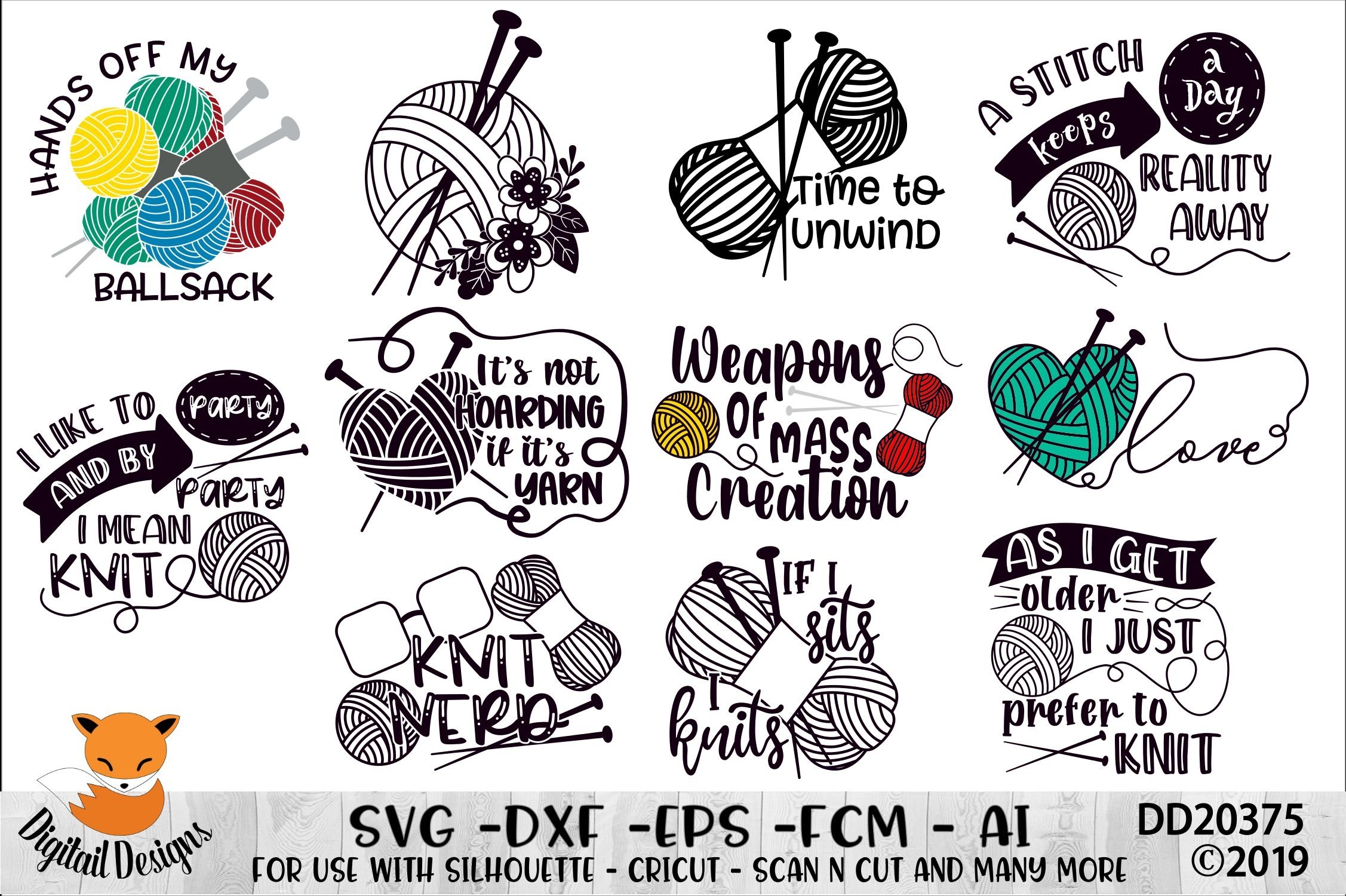 Knitting Bundle SVG