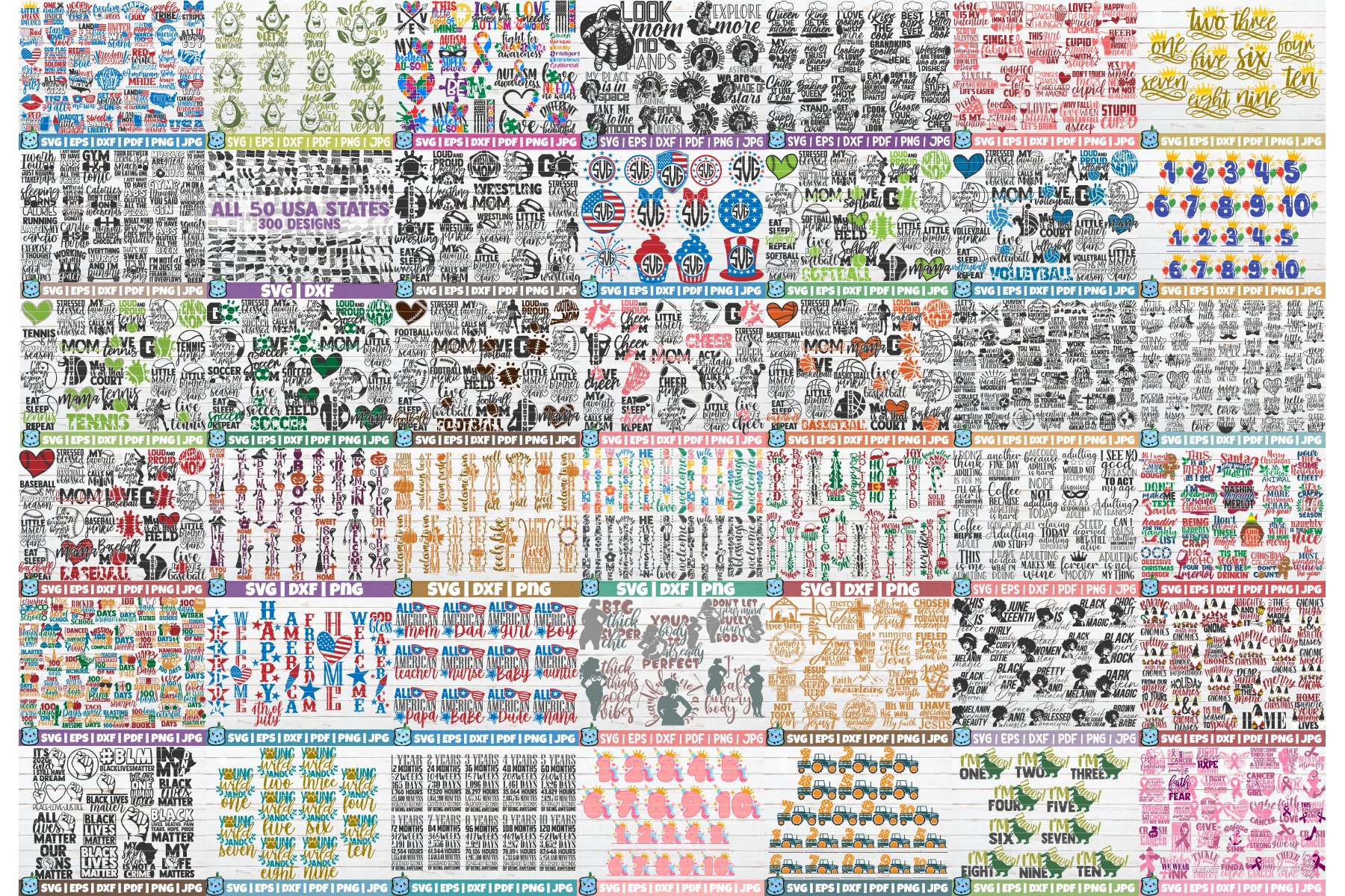 SVG SUPER Bundle - More than 5000 vector designs 2