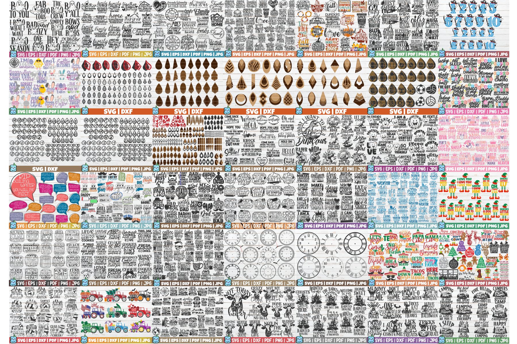SVG SUPER Bundle - More than 5000 vector designs 3