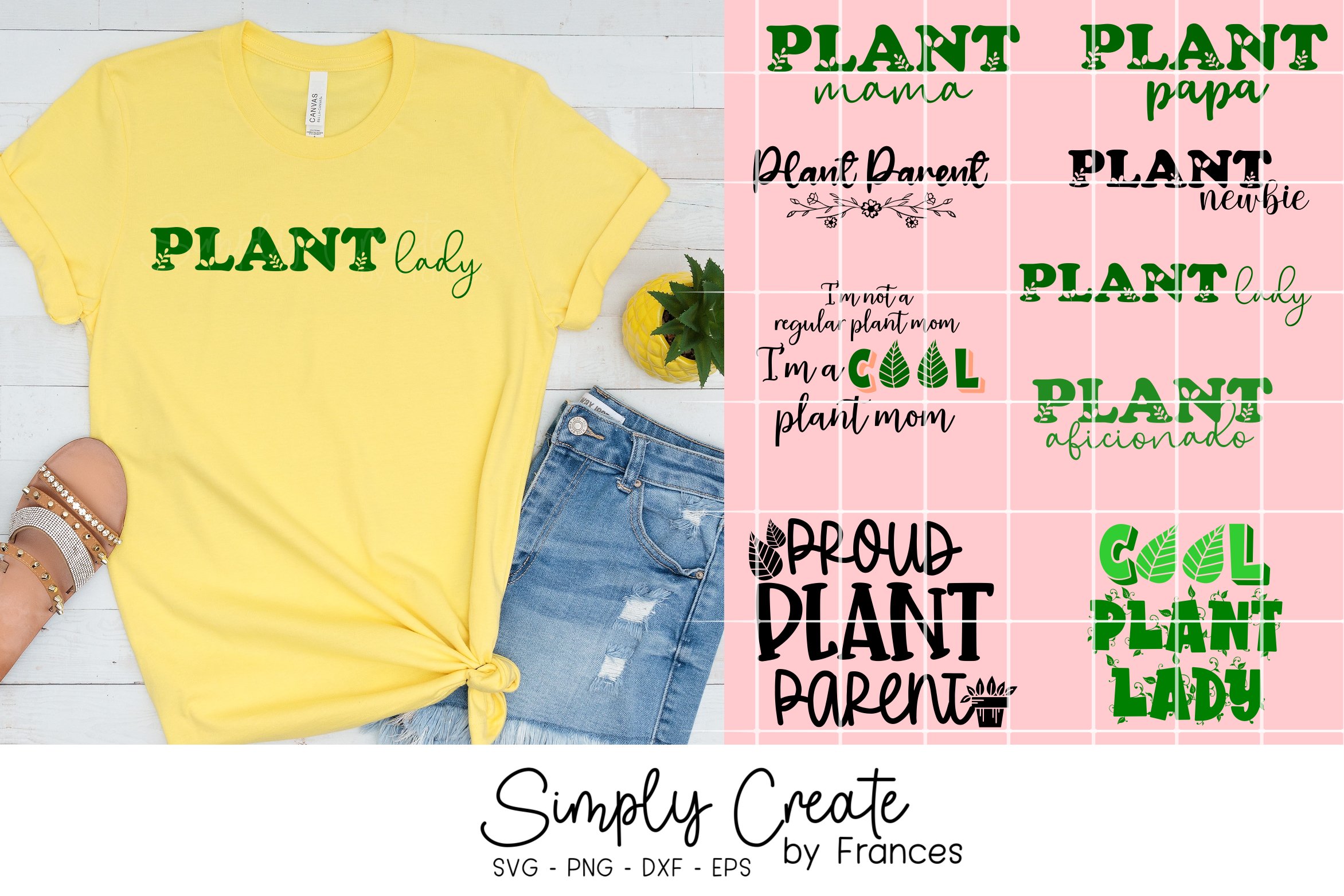 Plant Lover SVG Bundle | Plant Mama | Plant Lady | Gardener