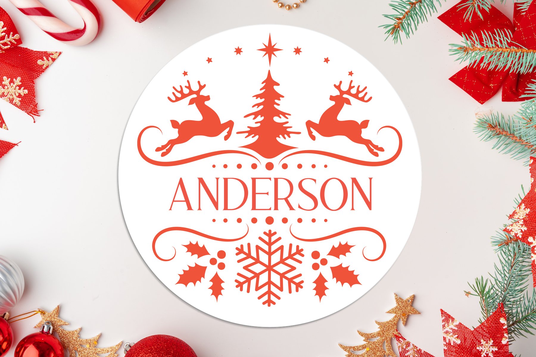 Christmas Monogram svg, Christmas door sign bundle svg cut 2