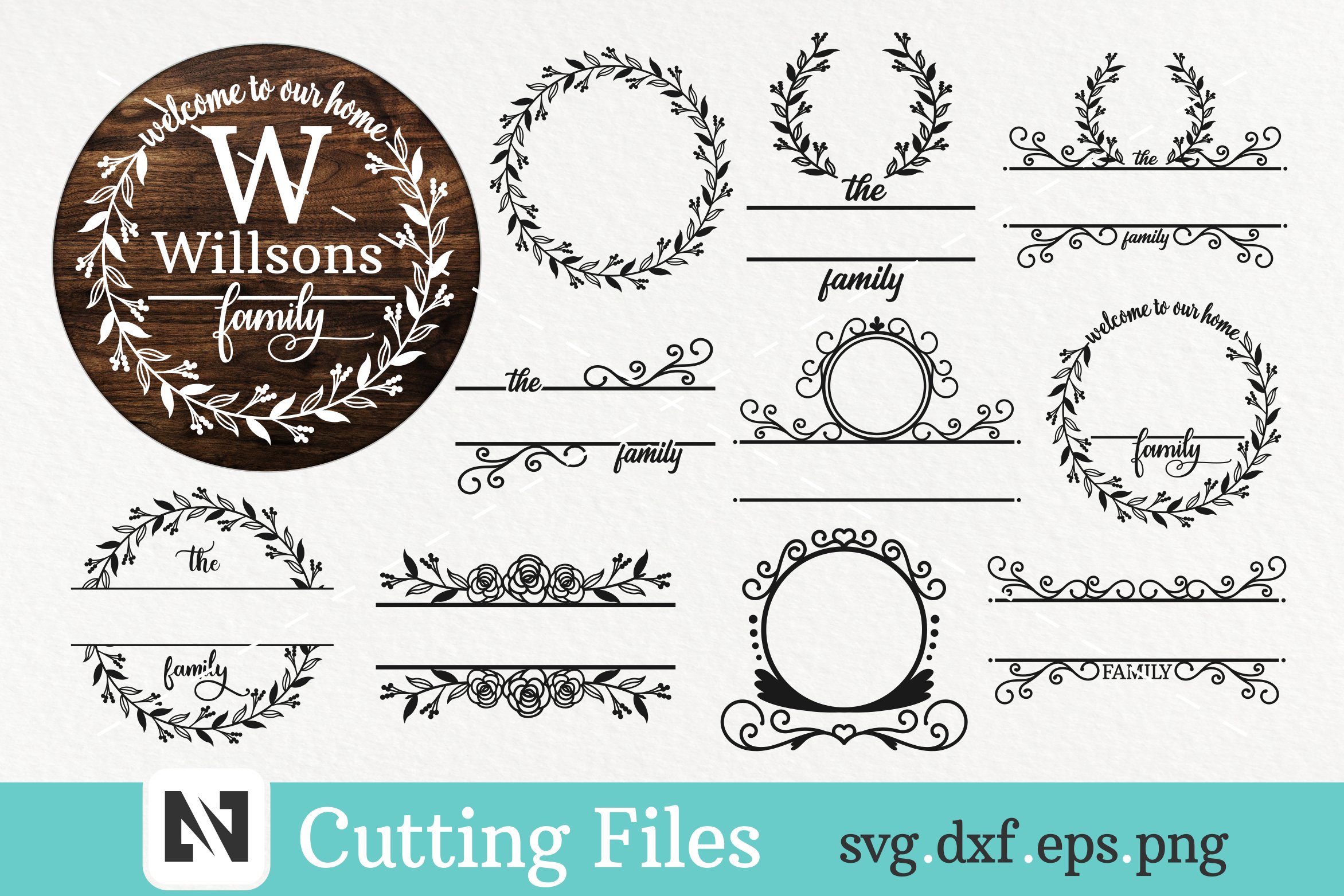 Family Monogram Svg Bundle, Porch Sign Svg, Best Seller Svg 2