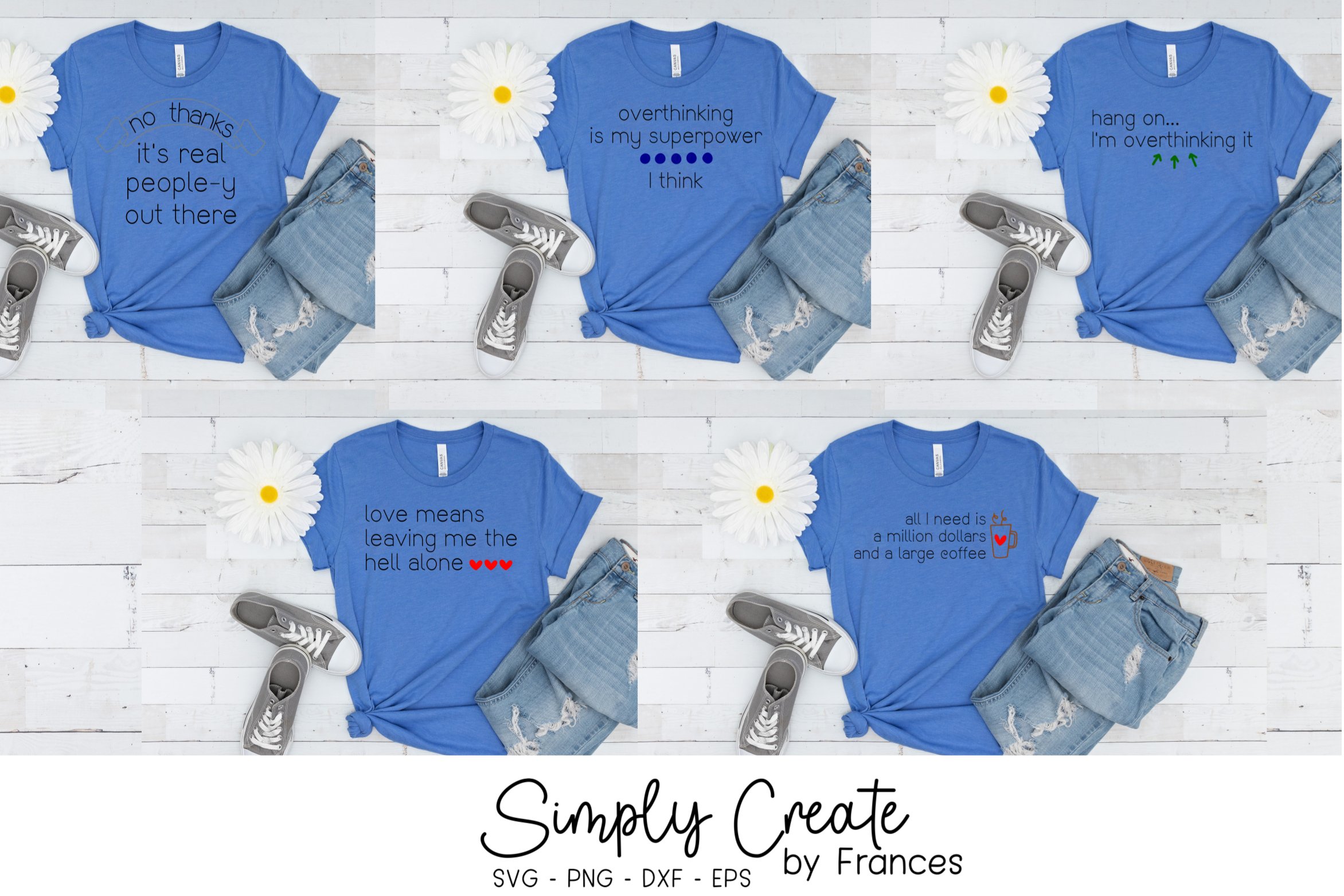 Snarky Mini SVG Bundle | Overthinking | Sassy | Funny SVGs