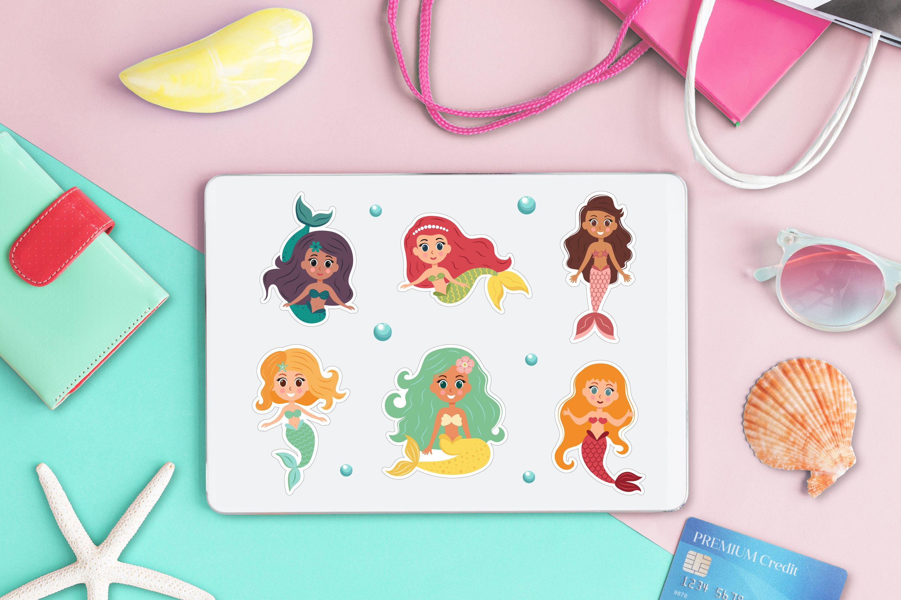 Cute Mermaid Stickers 2