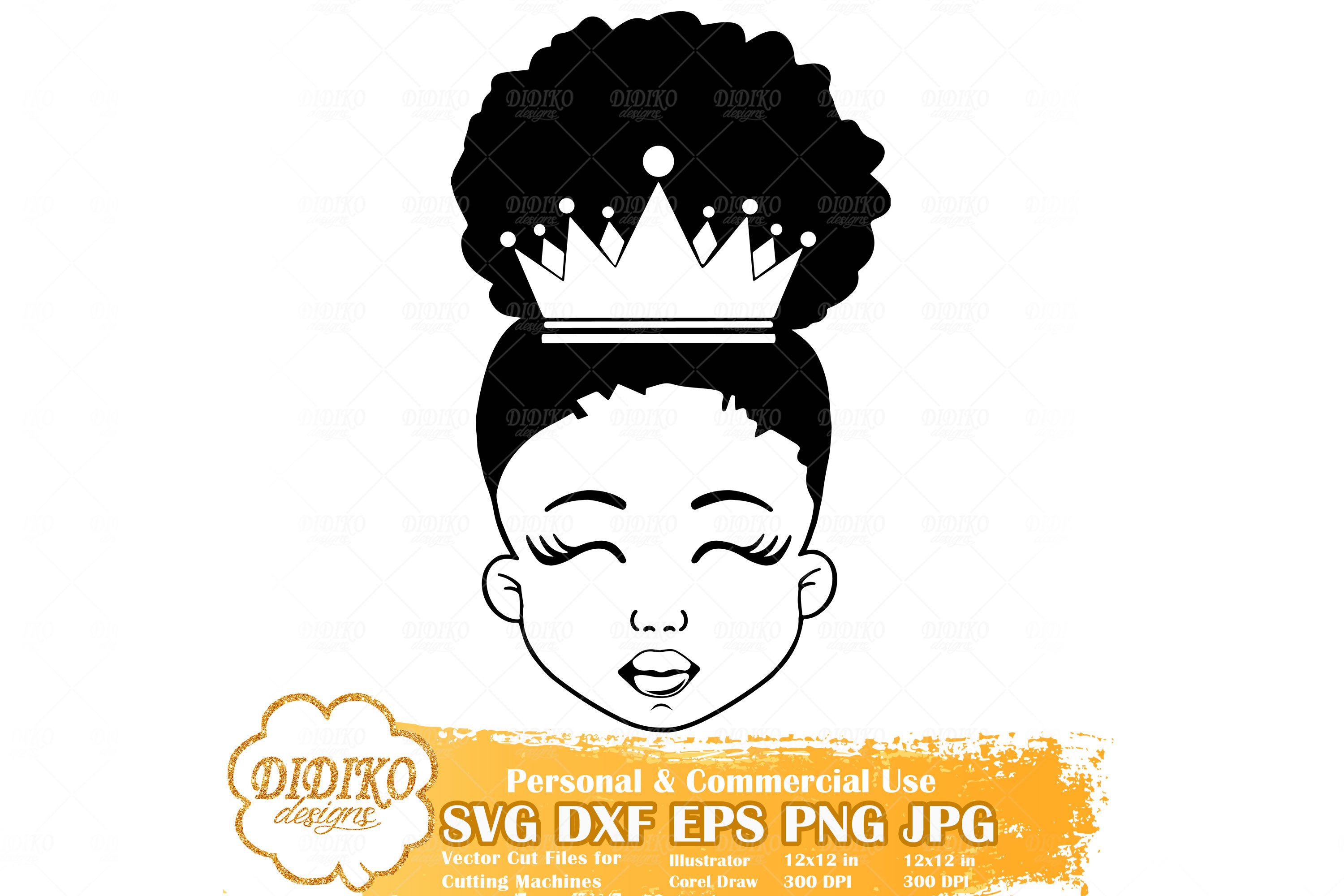Black Girl Bundle SVG | Black Princess SVG | Silhouette SVG 3