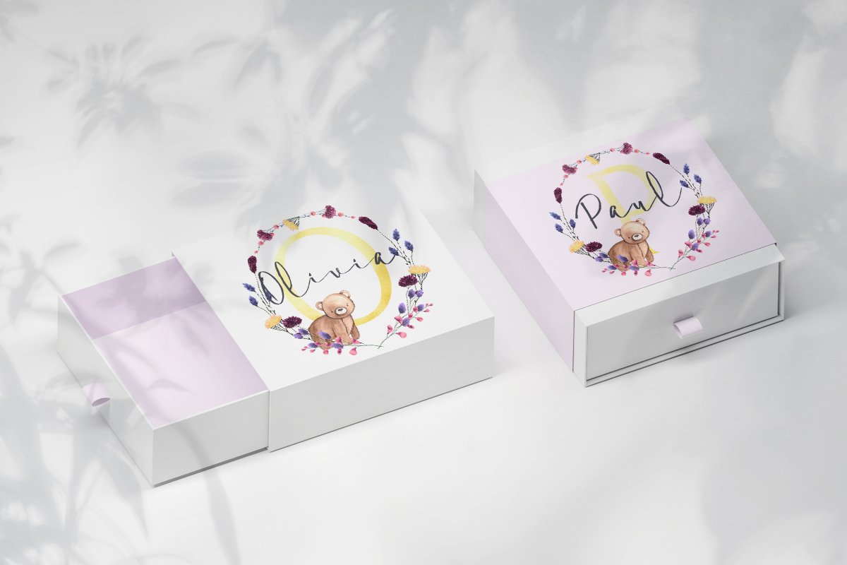 Kids Monogram Bundle. Cute Bear 3