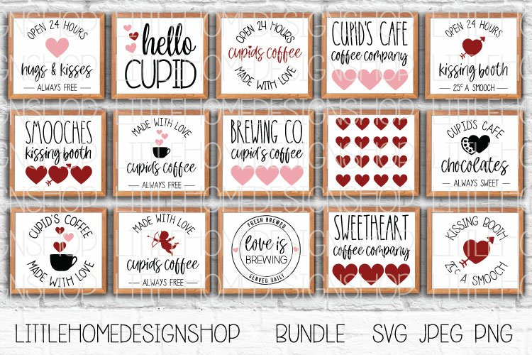 Valentines Farmhouse Bundle | Valentines Bundle Cricut
