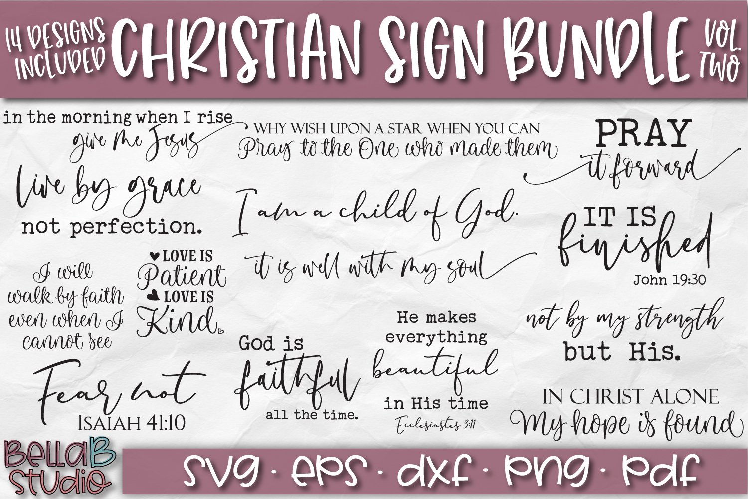 Christian Quotes SVG Bundle, Christian SVG Cut Files
