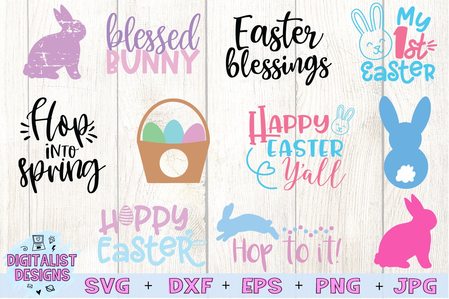 Easter Bundle SVG | Easter SVG | Easter Bunny 3