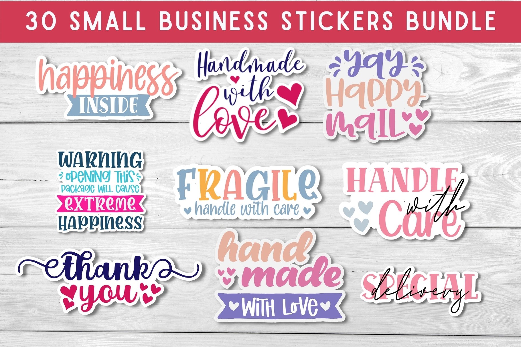 Small Business Packaging Stickers Big Bundle