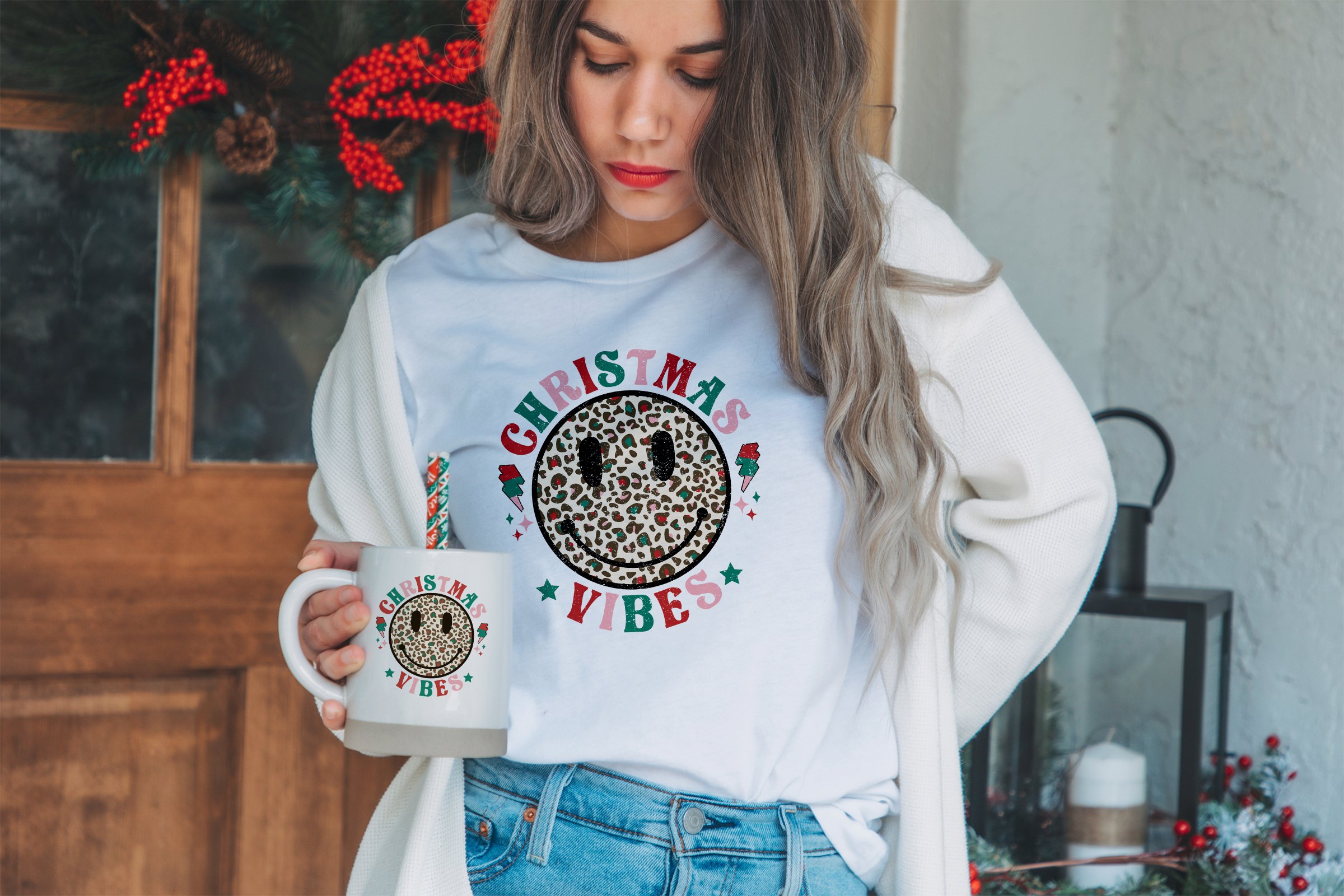 Retro Vintage Christmas,Dundles 10 Designs, Shirt Design SVG 3