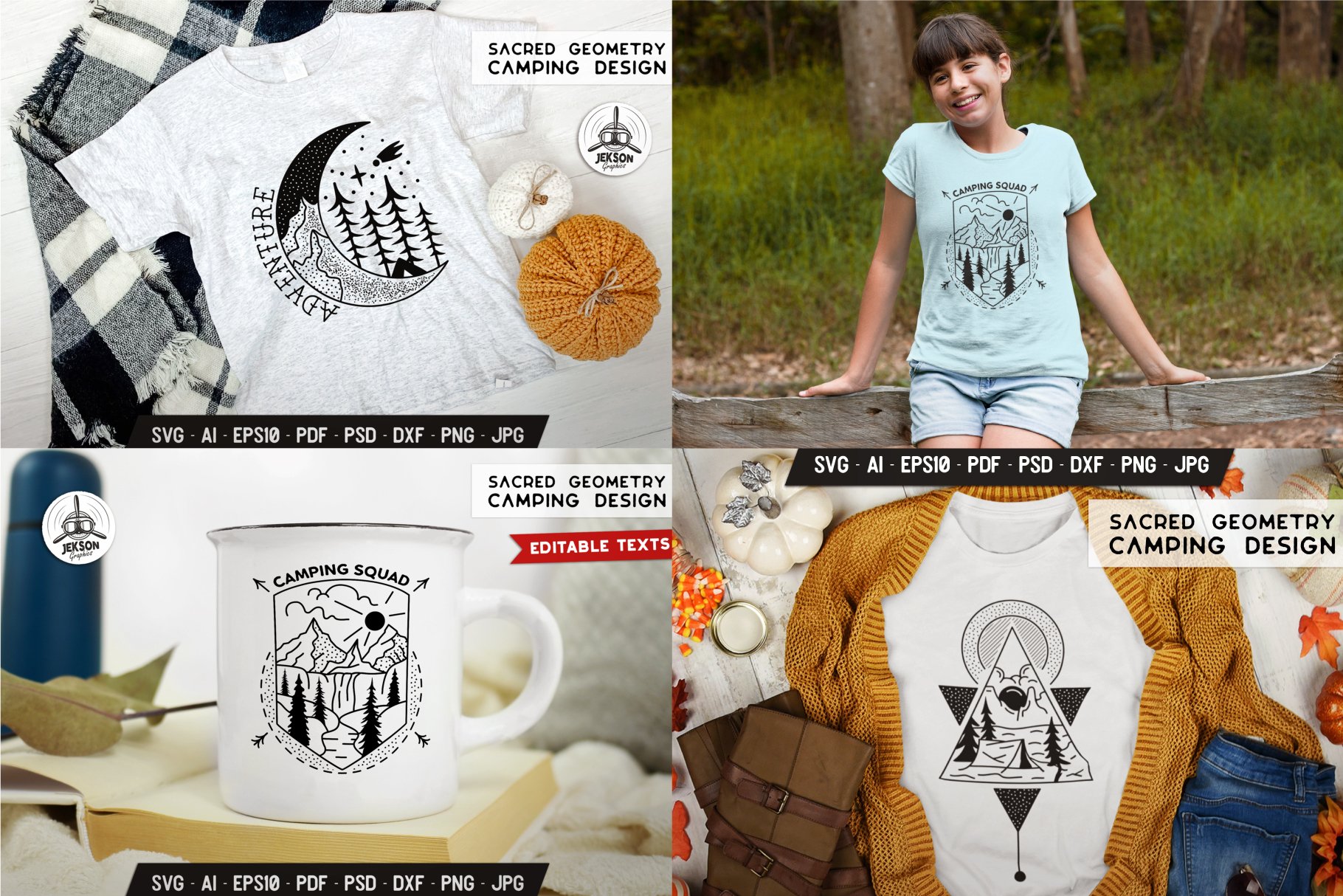 Camping SVG Bundle Printable Camping Quotes Adventure Signs 3