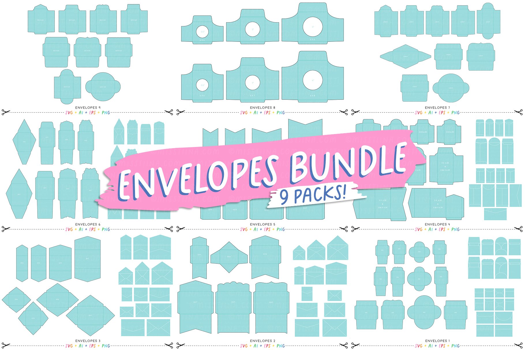 Envelopes Bundle - SVG Cutting Files