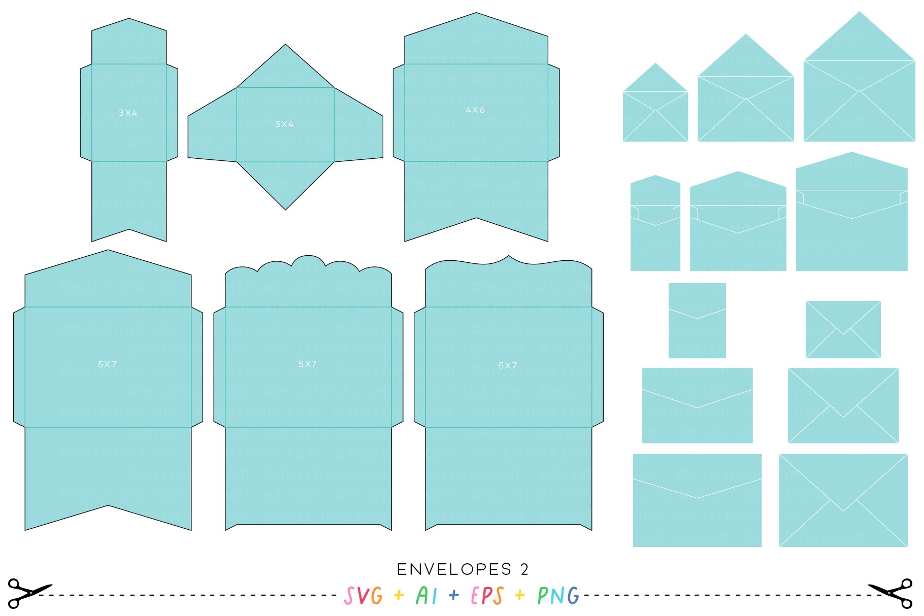 Envelopes Bundle - SVG Cutting Files 3
