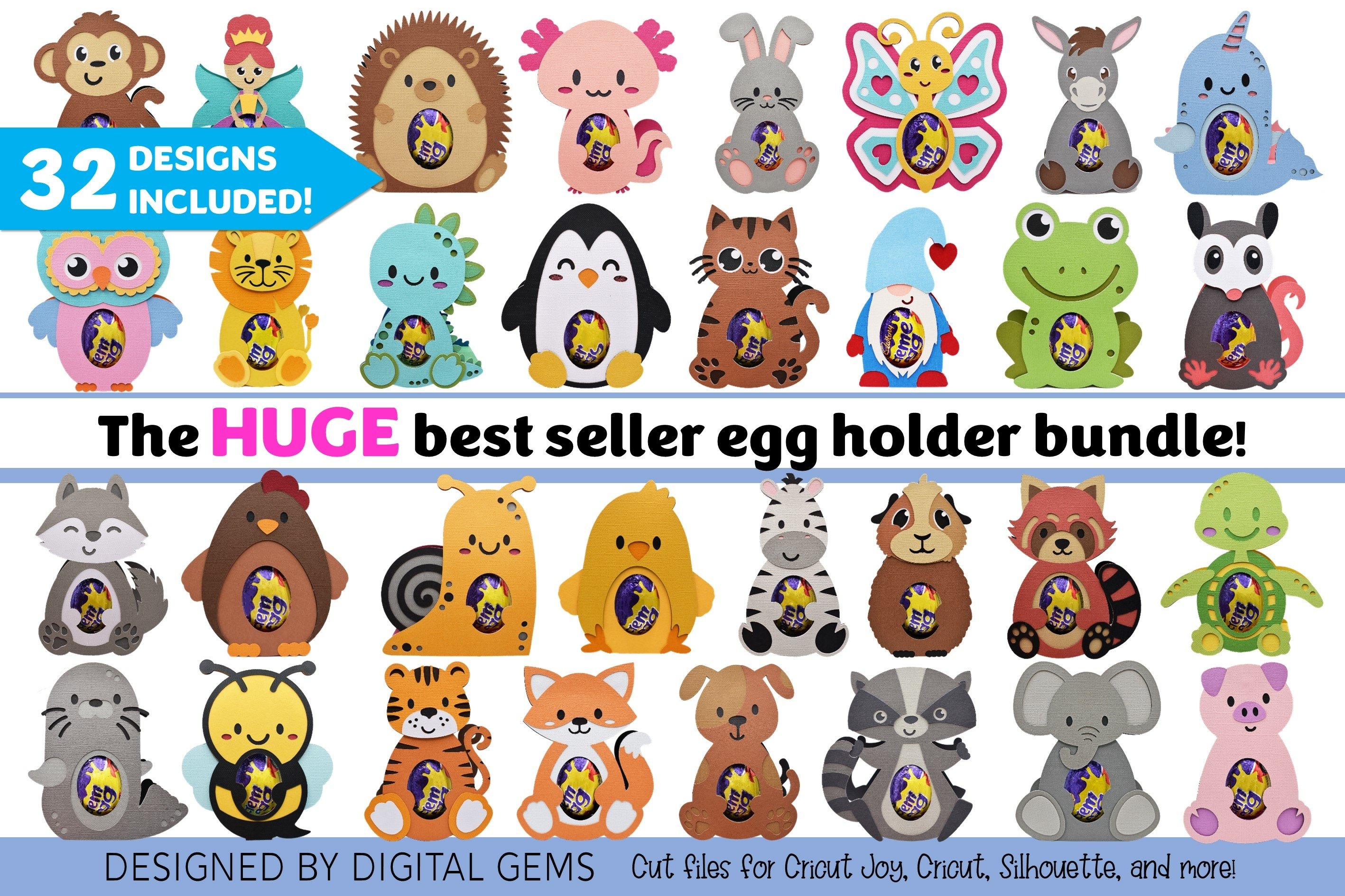 Egg holder Huge Best Seller Bundle! 32 SVG designs!