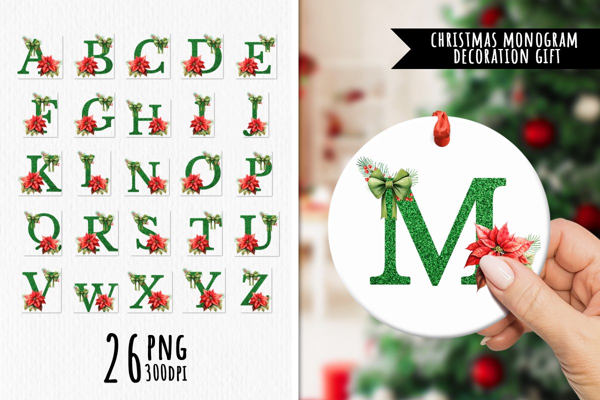 Family Christmas Monogram Bundle