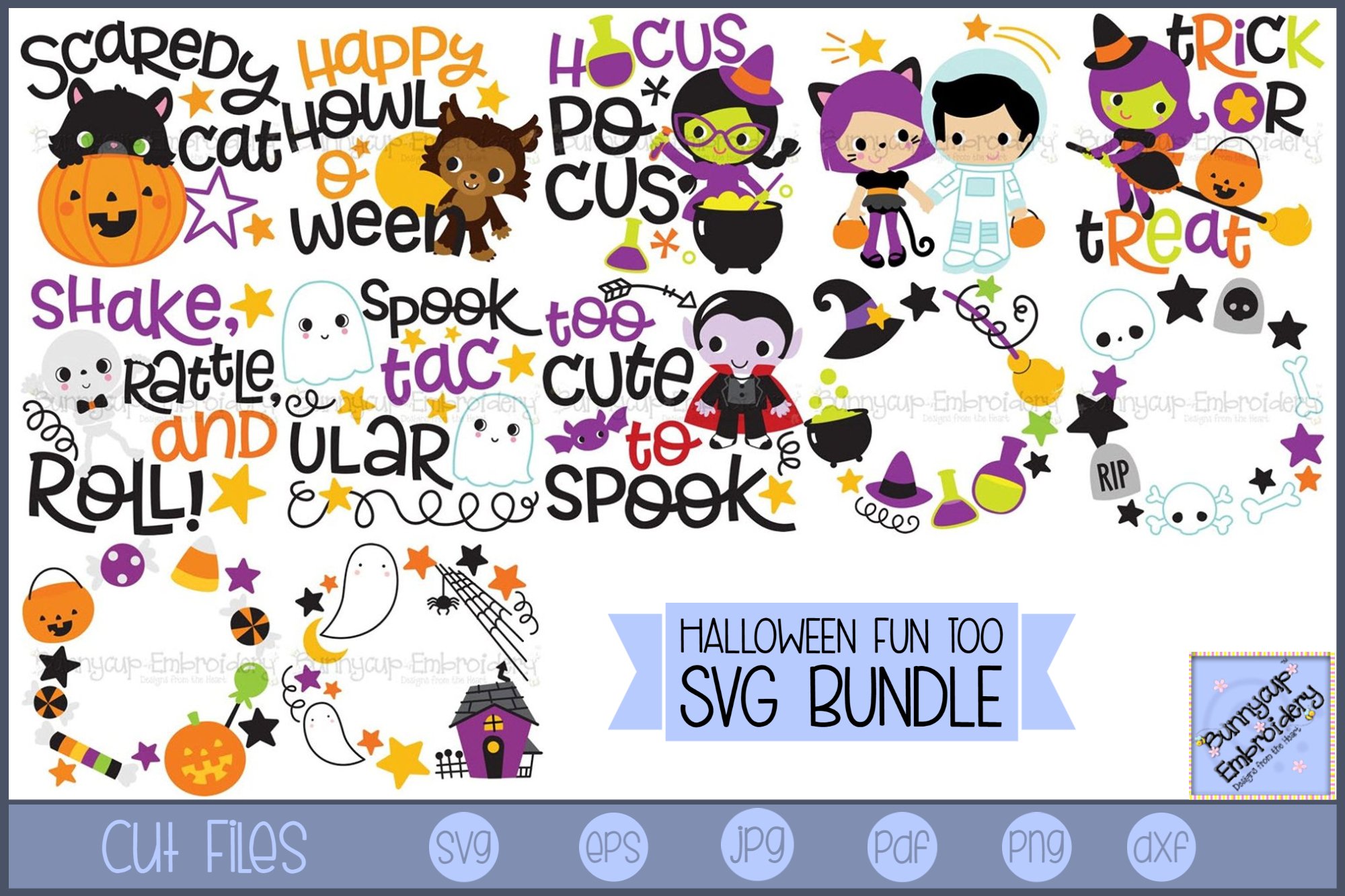 Halloween Fun Too - 12 SVG, Clipart, Graphics