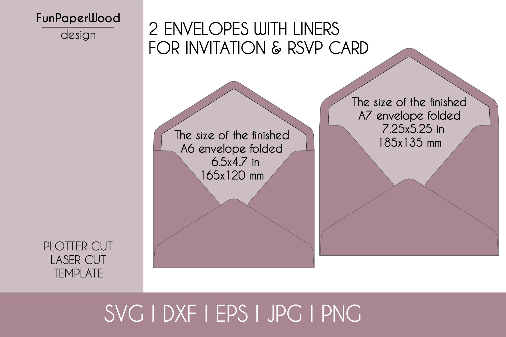 6 Wedding invitation templates SVG DXF EPS cut files 2